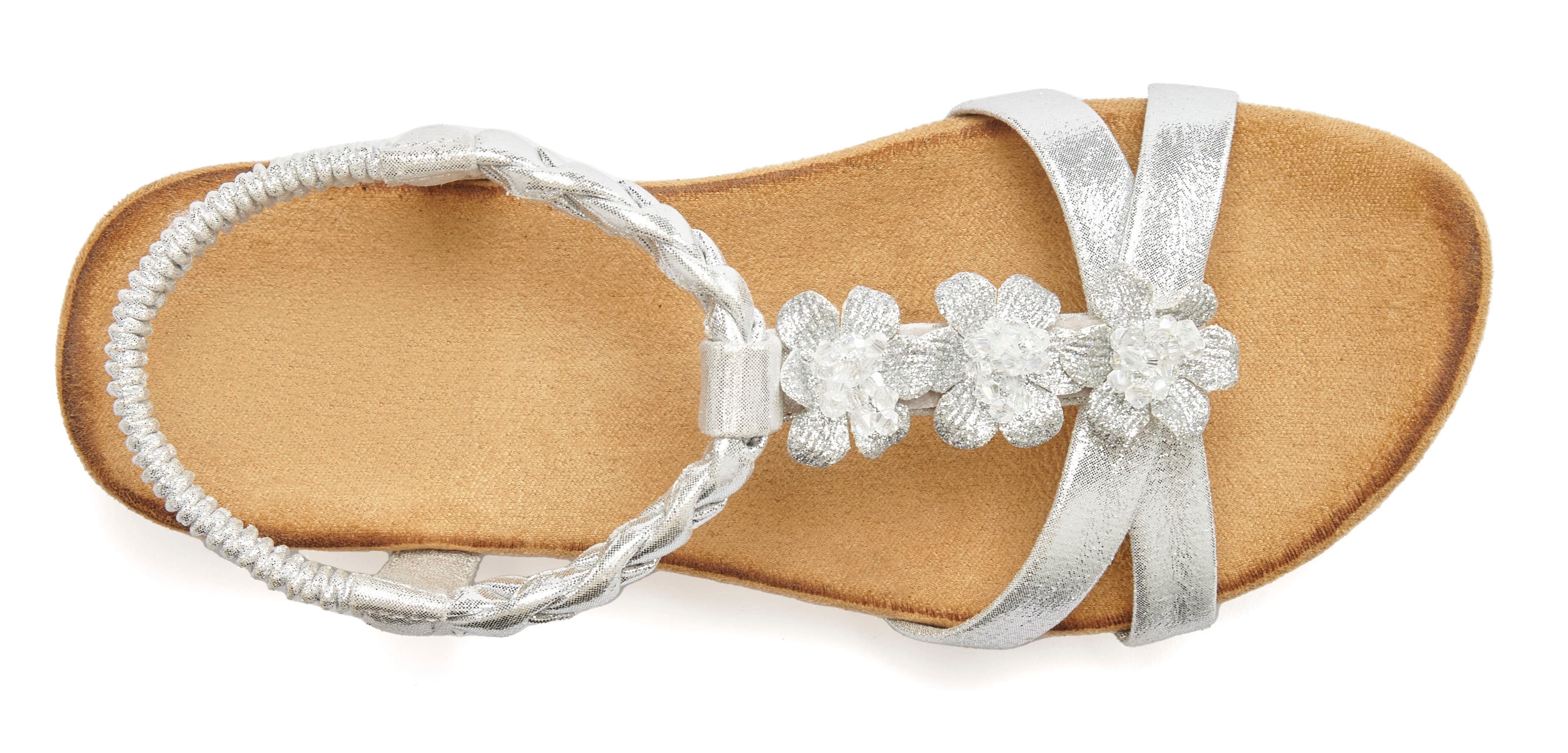 LASCANA Sandale "Sommerschuh", Sandalette, Sommerschuh mit Schmucksteinchen günstig online kaufen