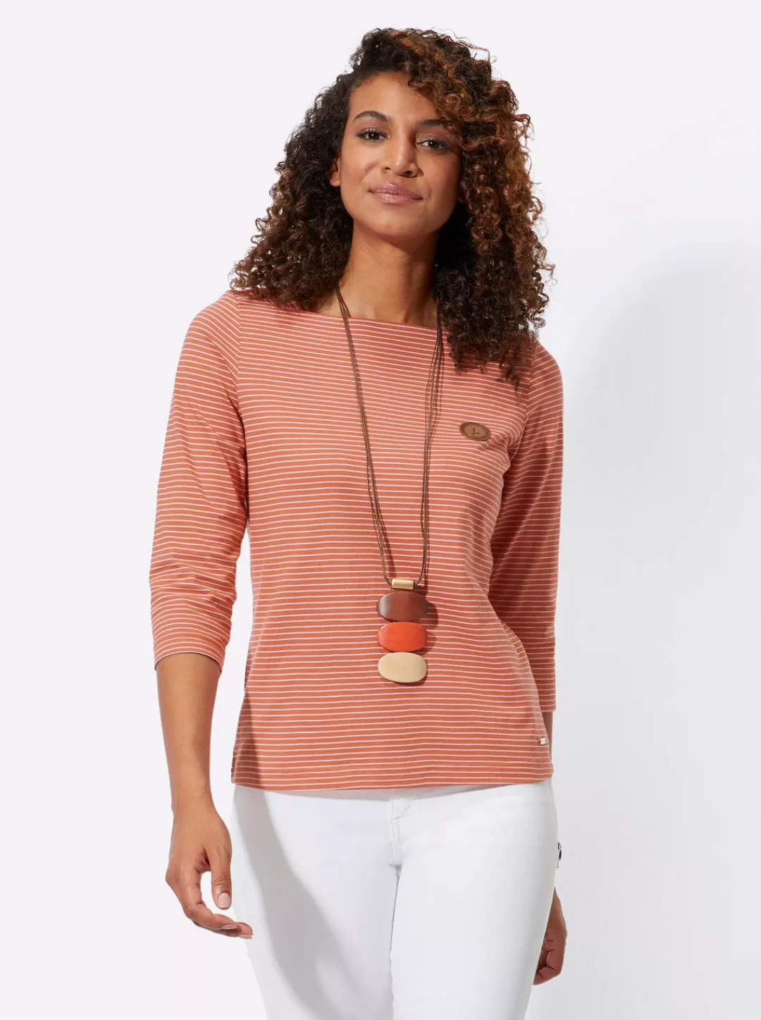 Casual Looks 3/4-Arm-Shirt "Ringelshirt", (1 tlg.) günstig online kaufen