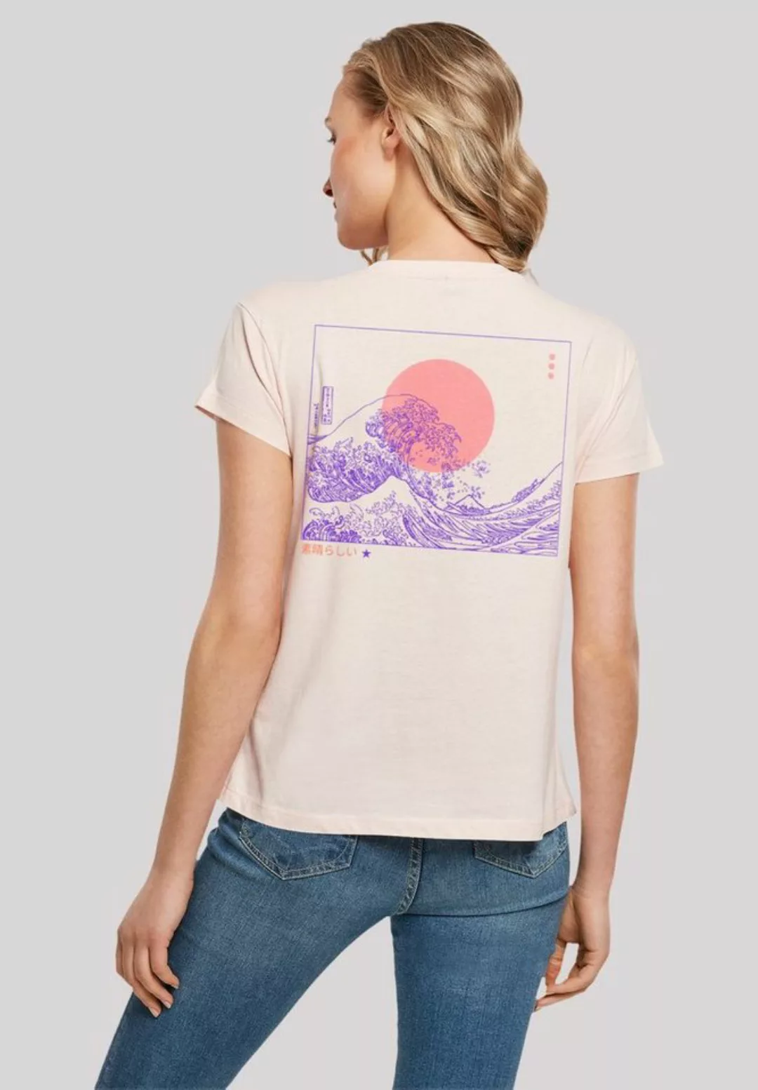 F4NT4STIC T-Shirt Kanagawa Welle Japan Print günstig online kaufen