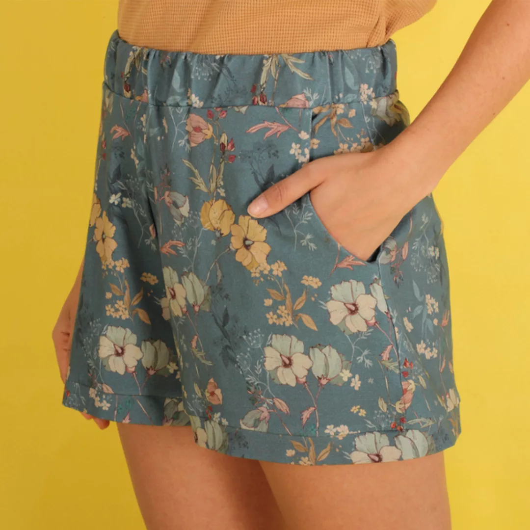 Shorts "Floralia" Aus Biobaumwolle Kba Mit Blumenmuster günstig online kaufen