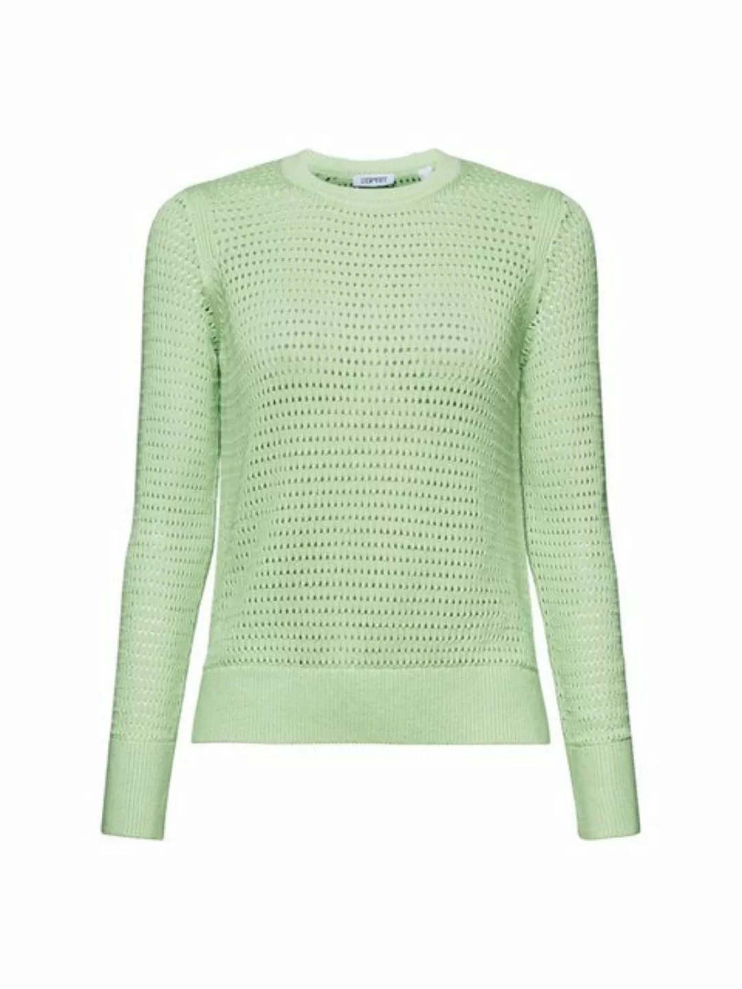 Esprit Rundhalspullover Mesh-Pullover günstig online kaufen