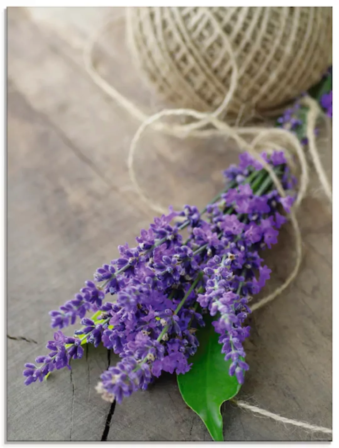 Artland Glasbild »Lavendel Strauß«, Blumen, (1 St.), in verschiedenen Größe günstig online kaufen