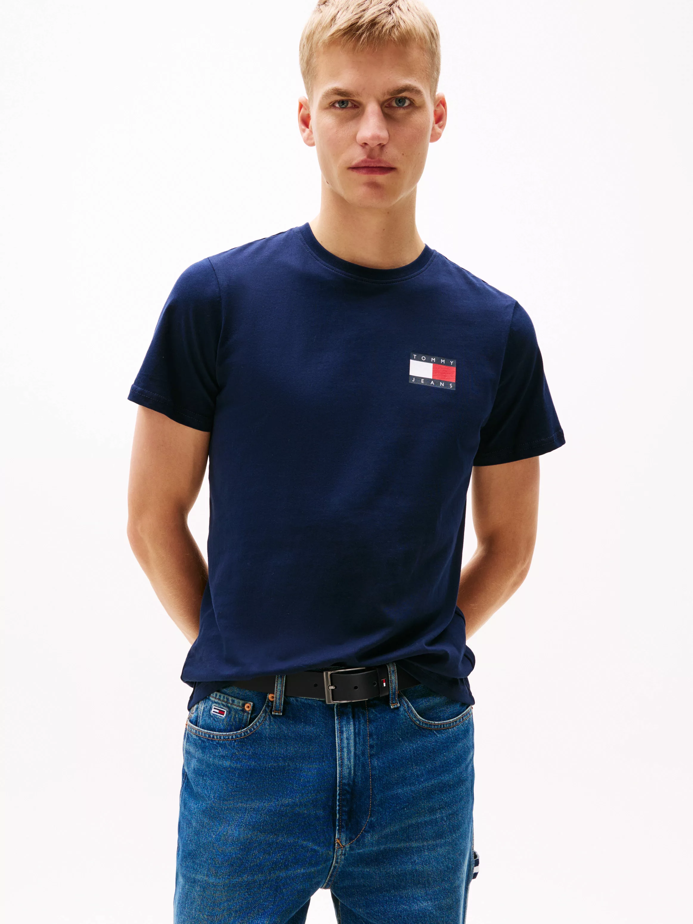 Tommy Jeans T-Shirt TJM SLIM ESSENTIAL FLAG TEE EXT günstig online kaufen