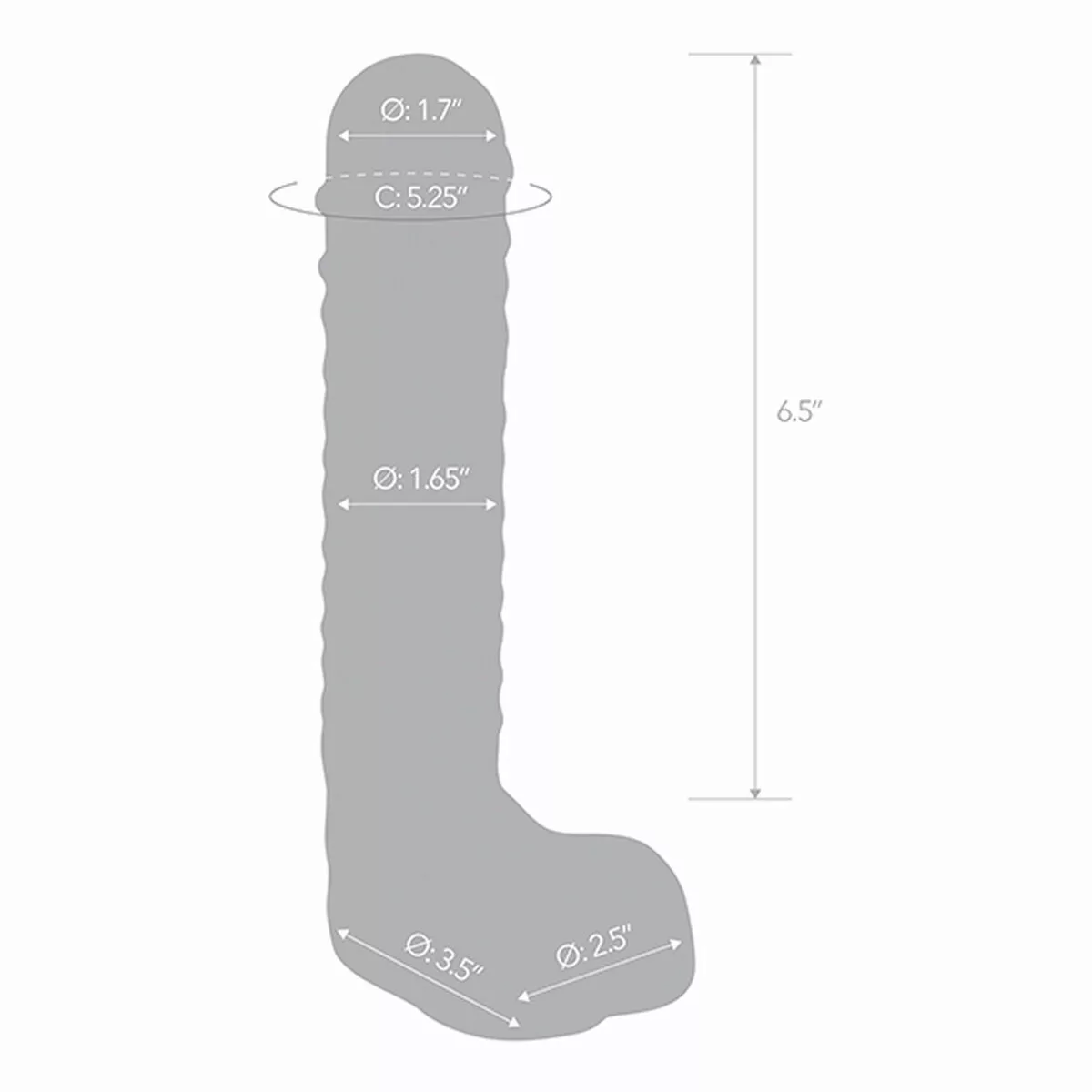 Curved G-spot Dildo Glas With Balls günstig online kaufen