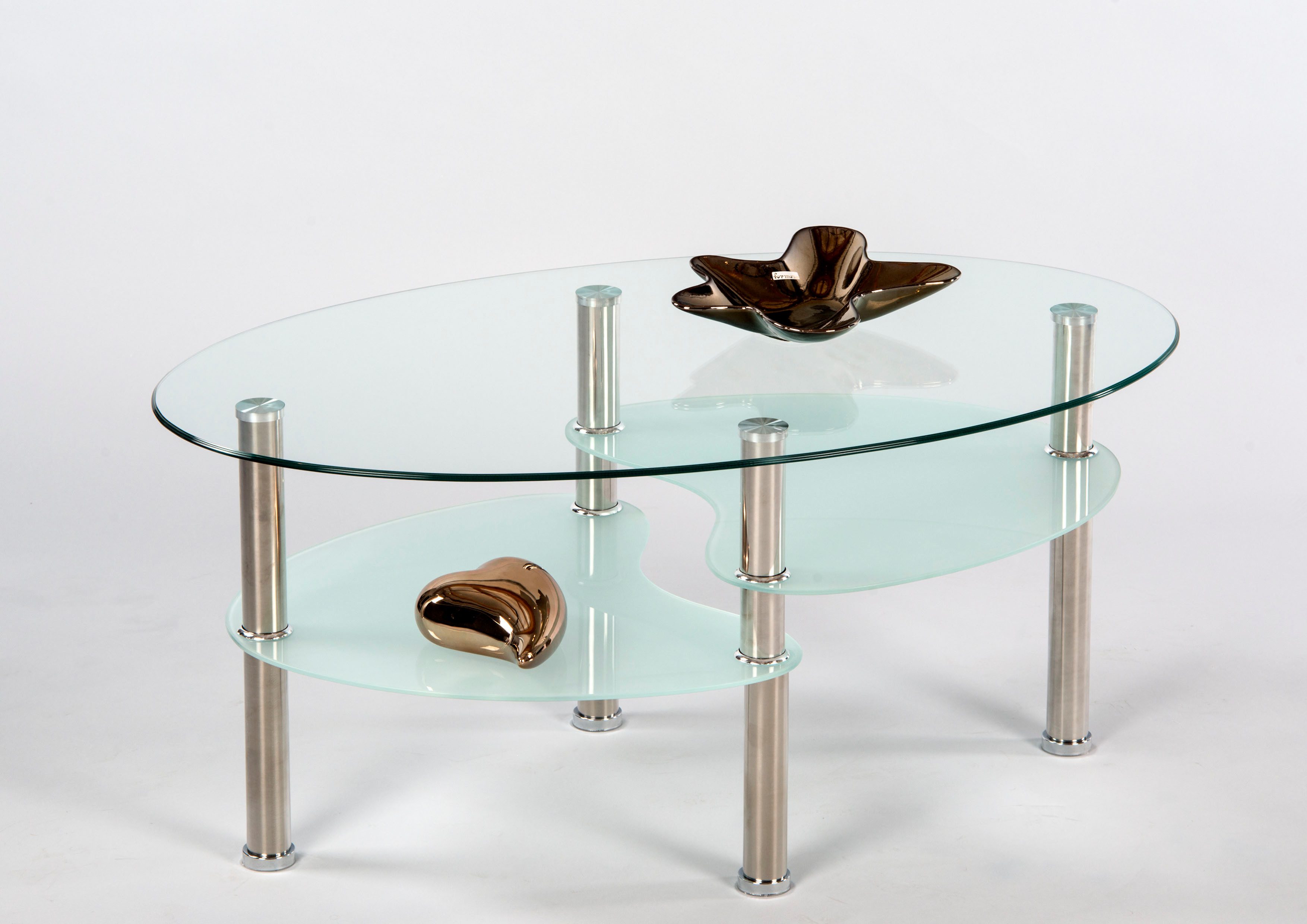 Stolkom Sp.z.o.o. Couchtisch Wave Glastisch, Wohnzimmertisch, günstig online kaufen