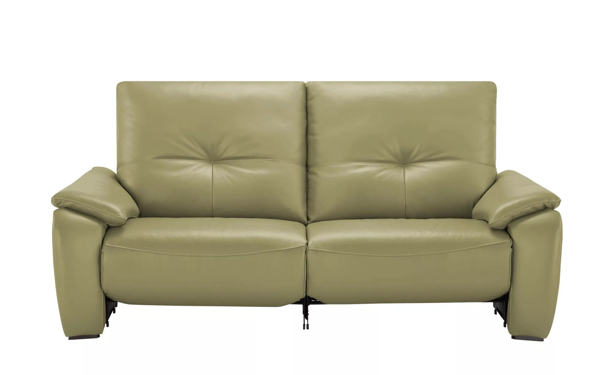 Wohnwert Sofa  aus Echtleder Halina ¦ grün ¦ Maße (cm): B: 205 H: 98 T: 98 günstig online kaufen