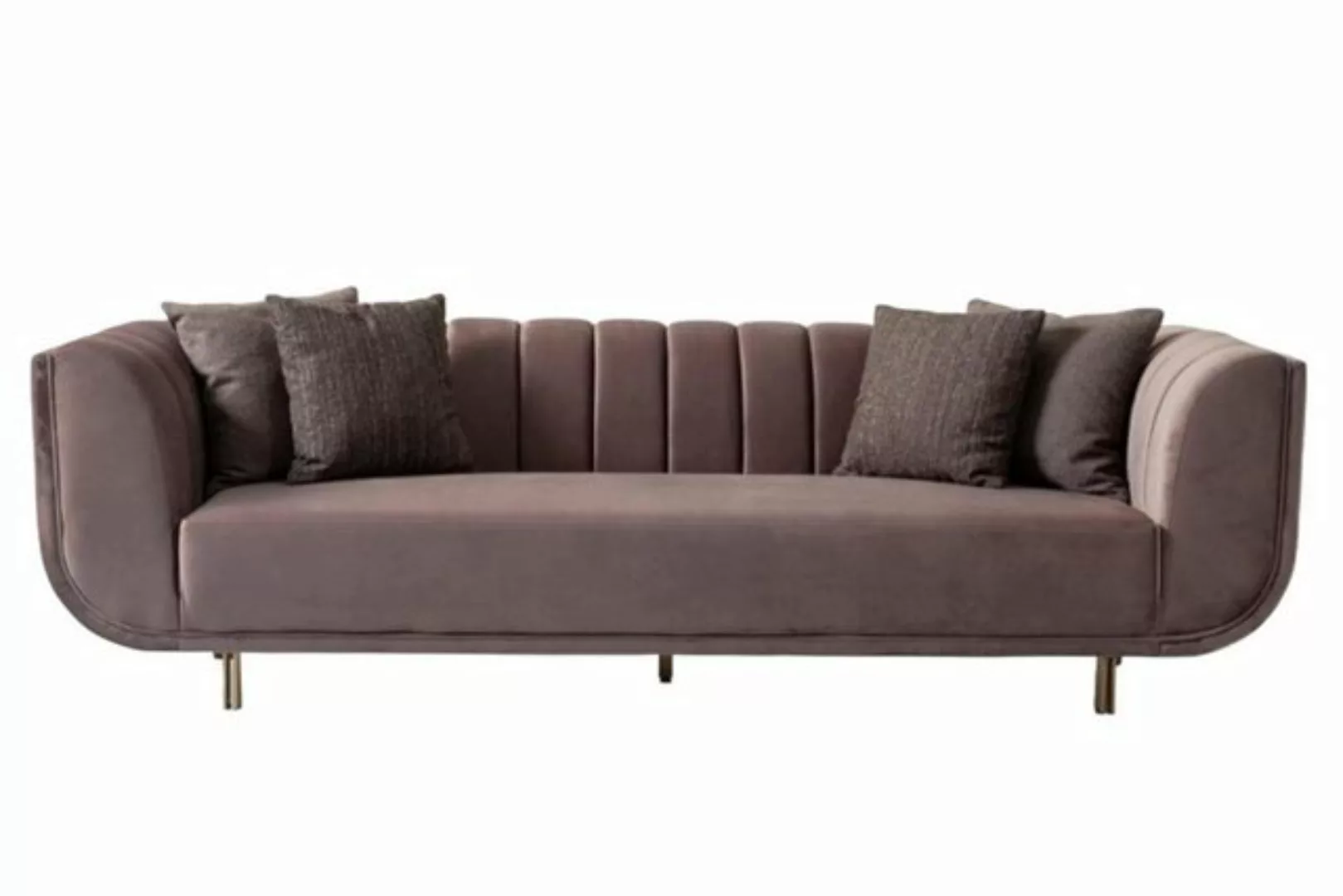 Xlmoebel 3-Sitzer Neues lila 3-Sitzer Polstersofa aus Stoff - modern und be günstig online kaufen