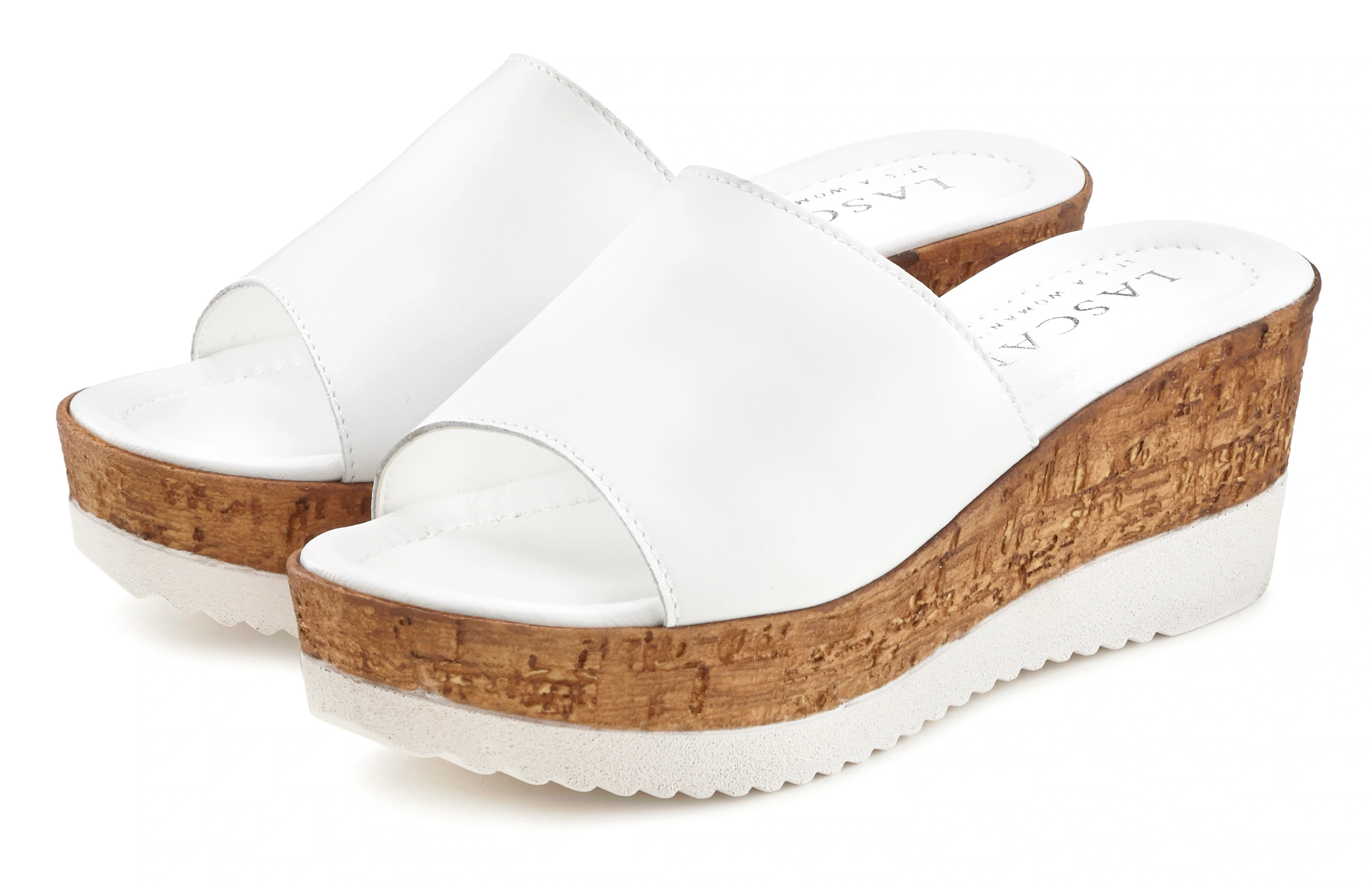 LASCANA Pantolette "Sommerschuh,", Mule, Sandale, offener Schuh aus Leder m günstig online kaufen