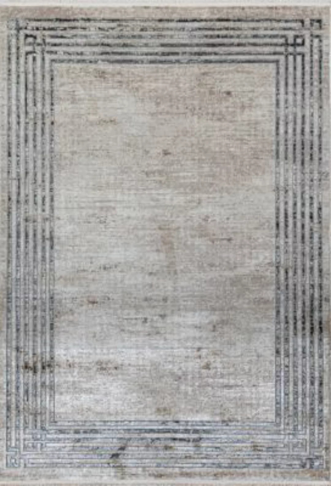 Carpetilla Designer Wohnzimmer Teppich Abstrakte Musterung Modern  Grau-Cre günstig online kaufen