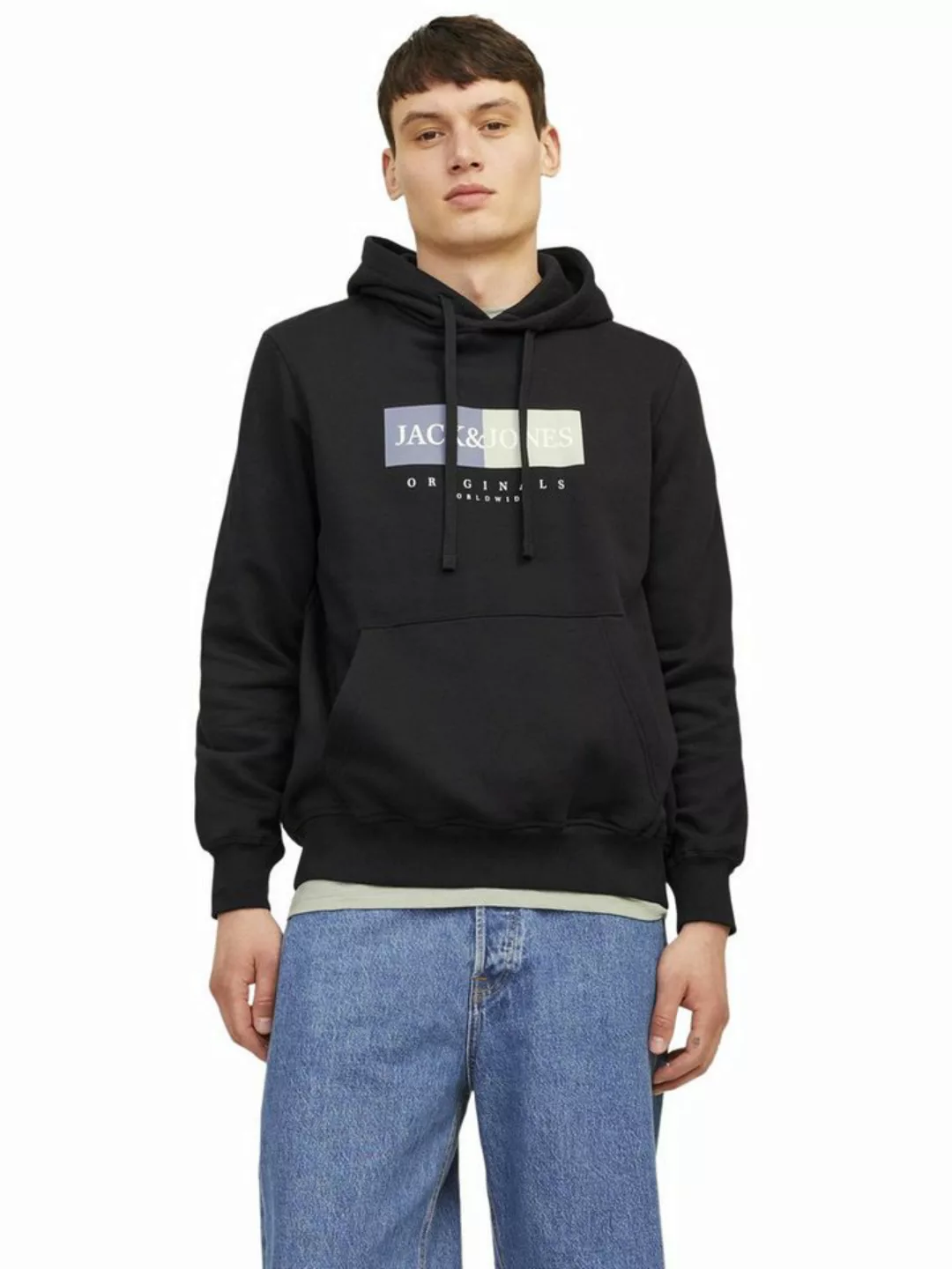 Jack & Jones Kapuzensweatshirt JORFREDERIKSBERG BOX SWEAT HOOD SN günstig online kaufen