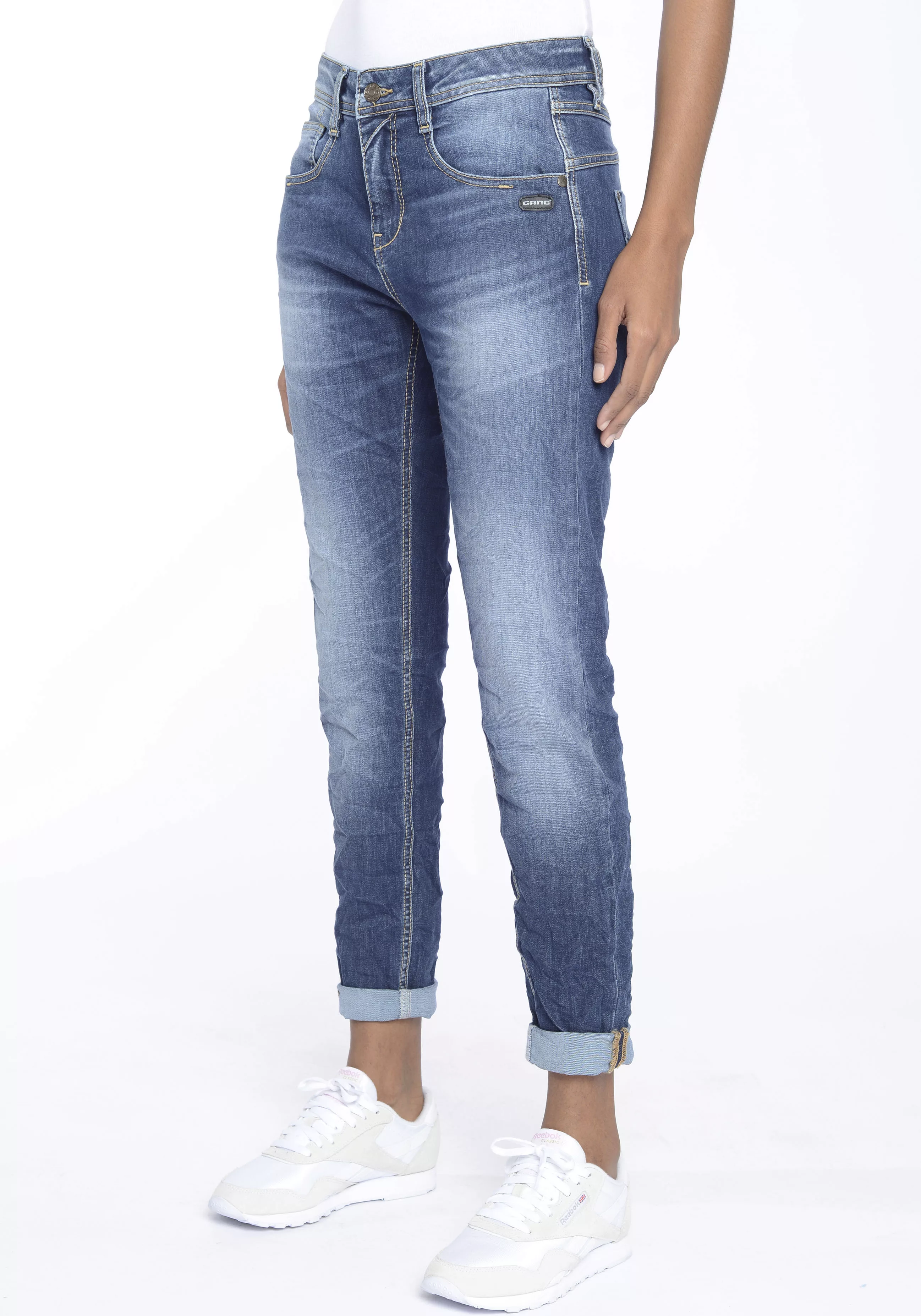 GANG Relax-fit-Jeans 94AMELIE perfekter Sitz durch Elasthan-Anteil günstig online kaufen