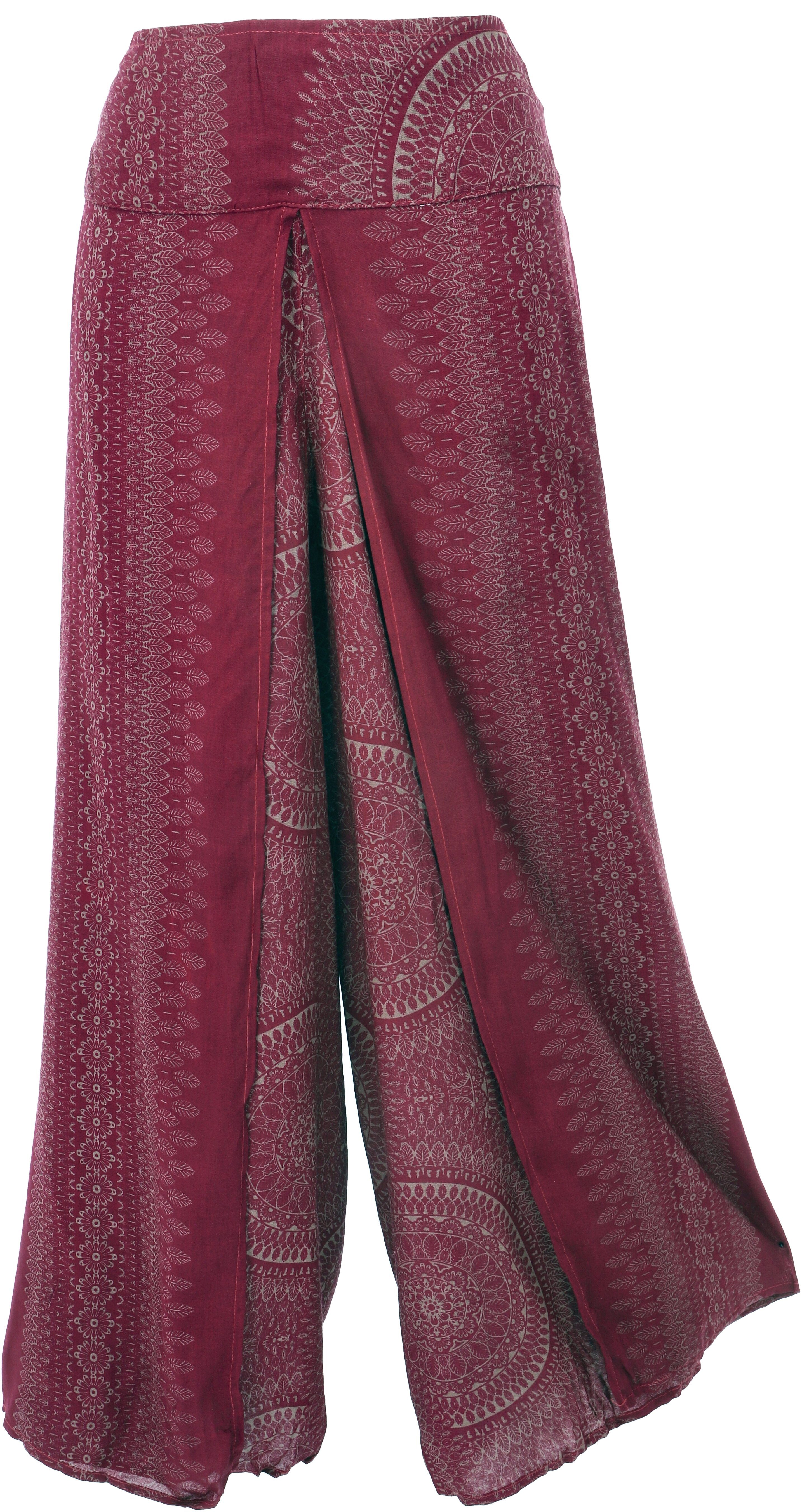 Guru-Shop Relaxhose Palazzohose, offene Boho Sommerhose, günstig online kaufen