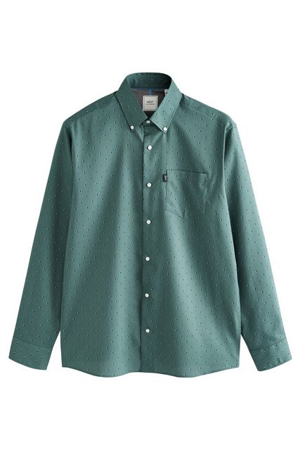 Next Langarmhemd Pflegeleichtes Button-Down-Oxford-Hemd (1-tlg) günstig online kaufen