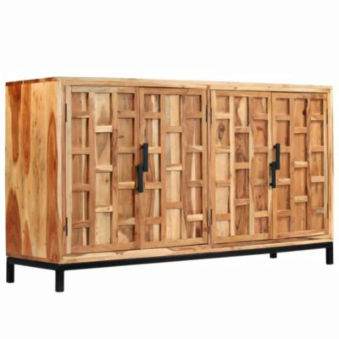 vidaXL Sideboard Akazienholz Massiv 145 x 40 x 80 cm Sideboard braun günstig online kaufen