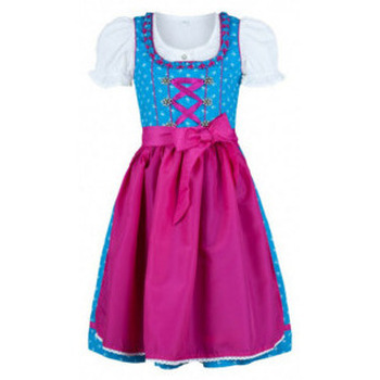 Nübler  Kurze Kleider Trachten   Dirndl für Mädchen in türkis günstig online kaufen