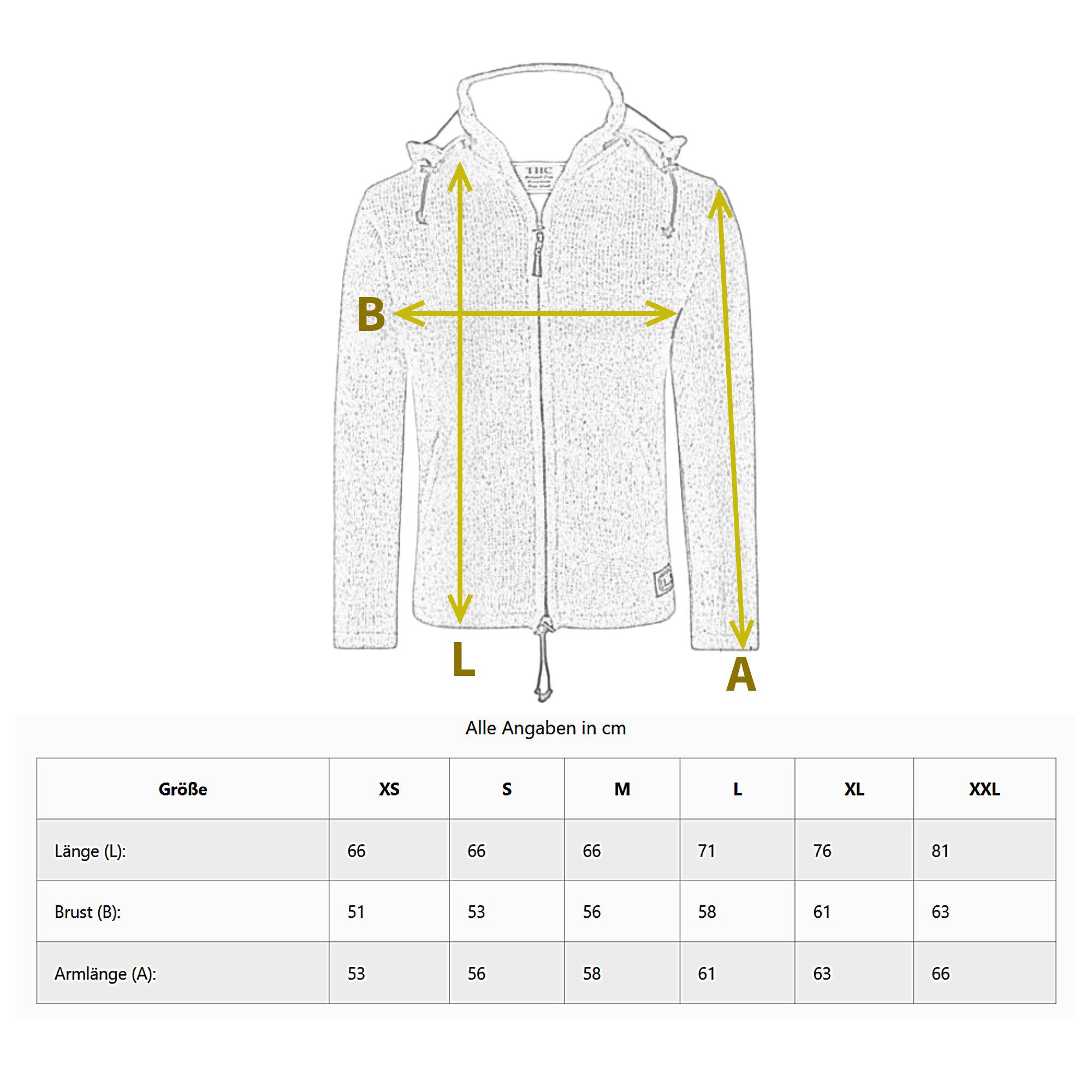 THC Natural Line Strickjacke THC Schafwollstrickjacke günstig online kaufen