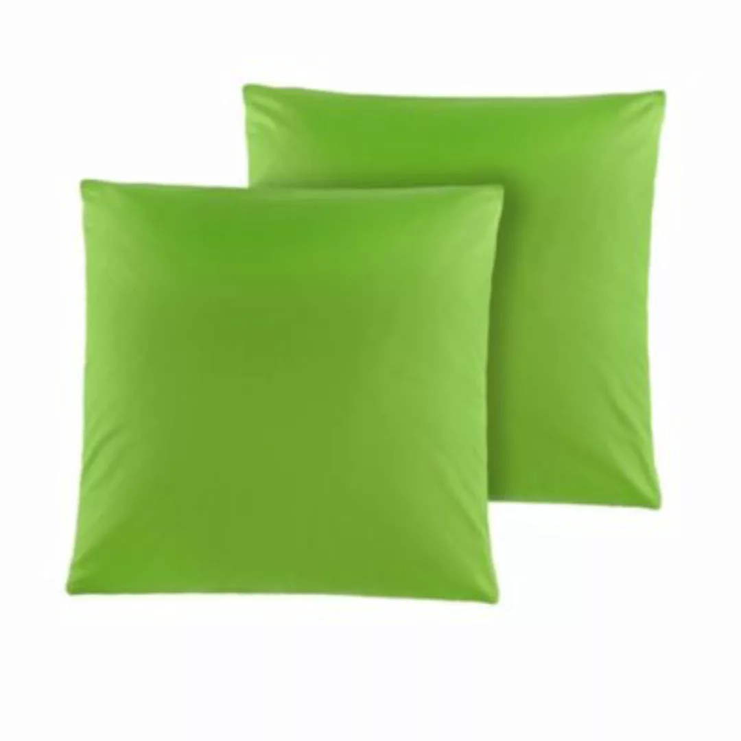 Giancasa Kissenhüllen Renforcé 9 Farben BGHI grün Gr. 40 x 80 günstig online kaufen