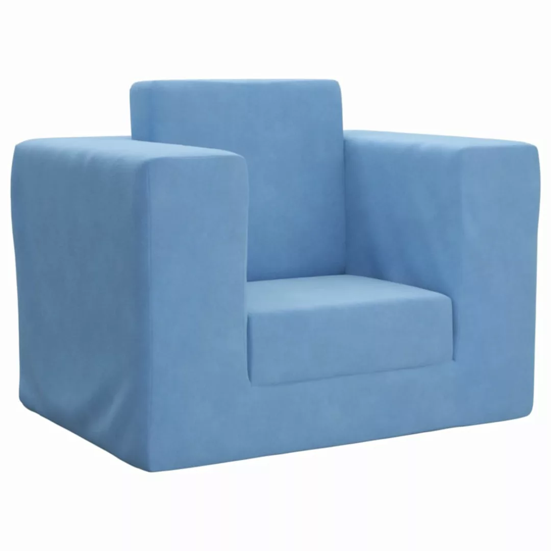 Vidaxl Kindersofa Blau Weich Plüsch günstig online kaufen