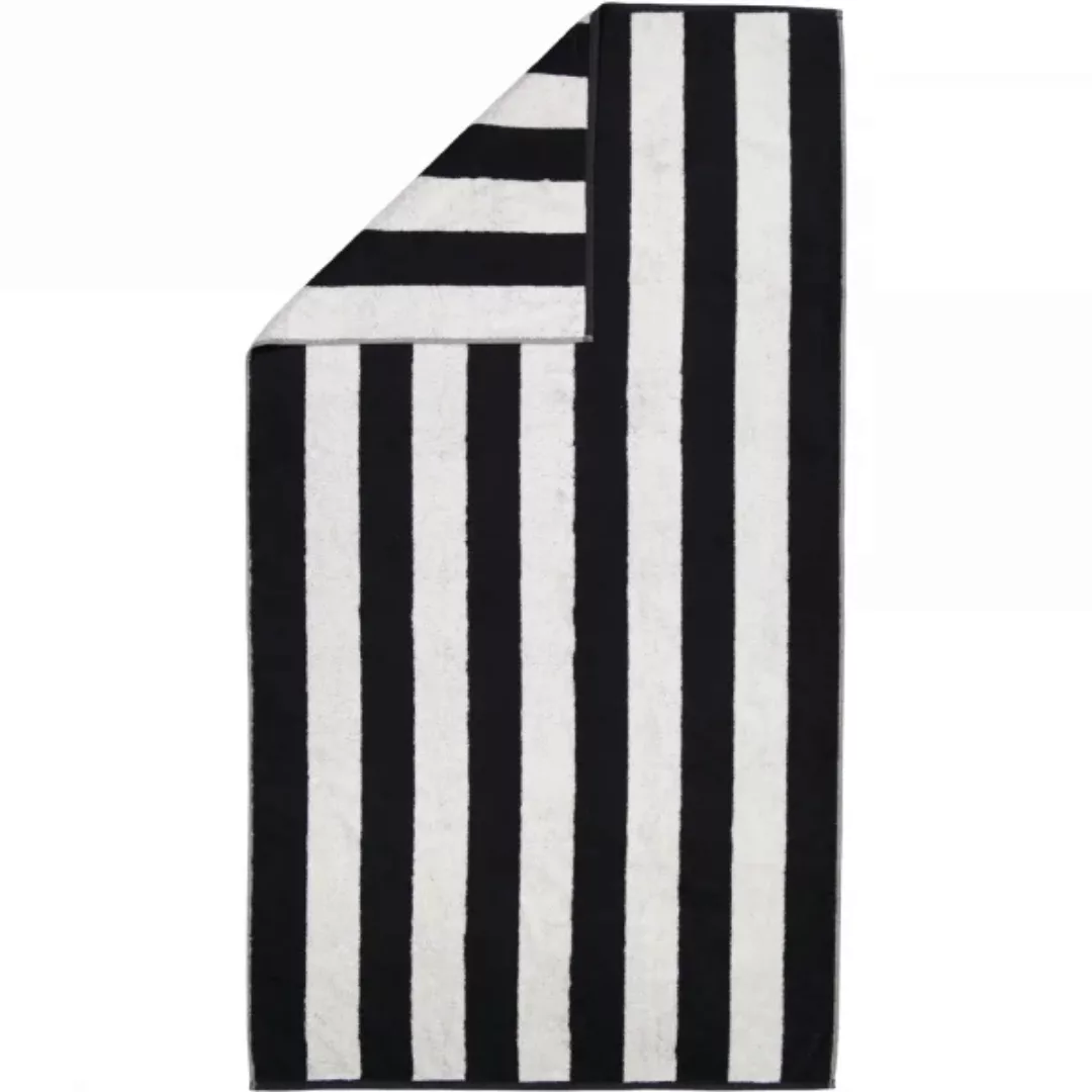 Cawö Zoom Blockstreifen 120 - Farbe: schwarz - 97 - Duschtuch 80x150 cm günstig online kaufen