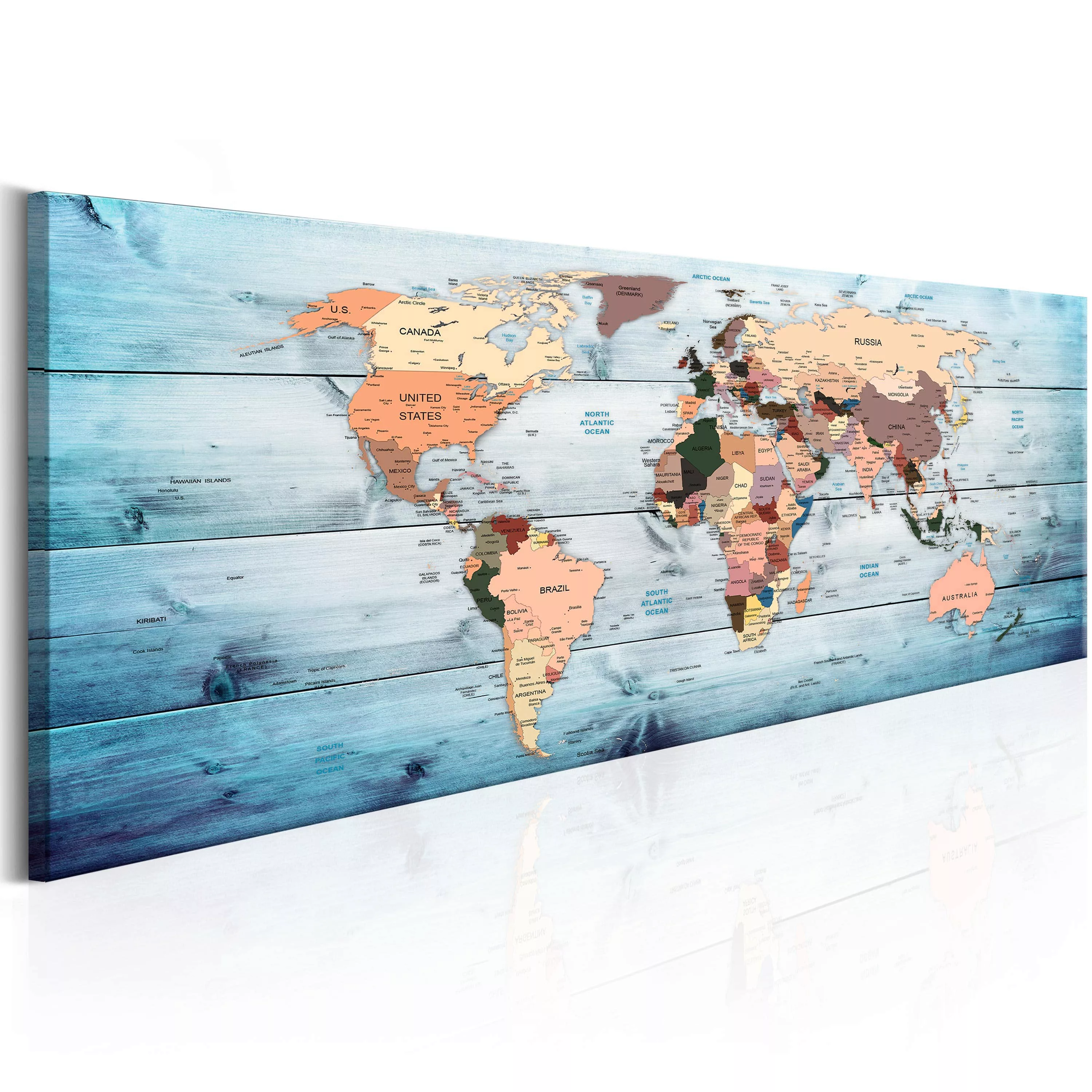 Wandbild - World Maps: Sapphire Travels günstig online kaufen
