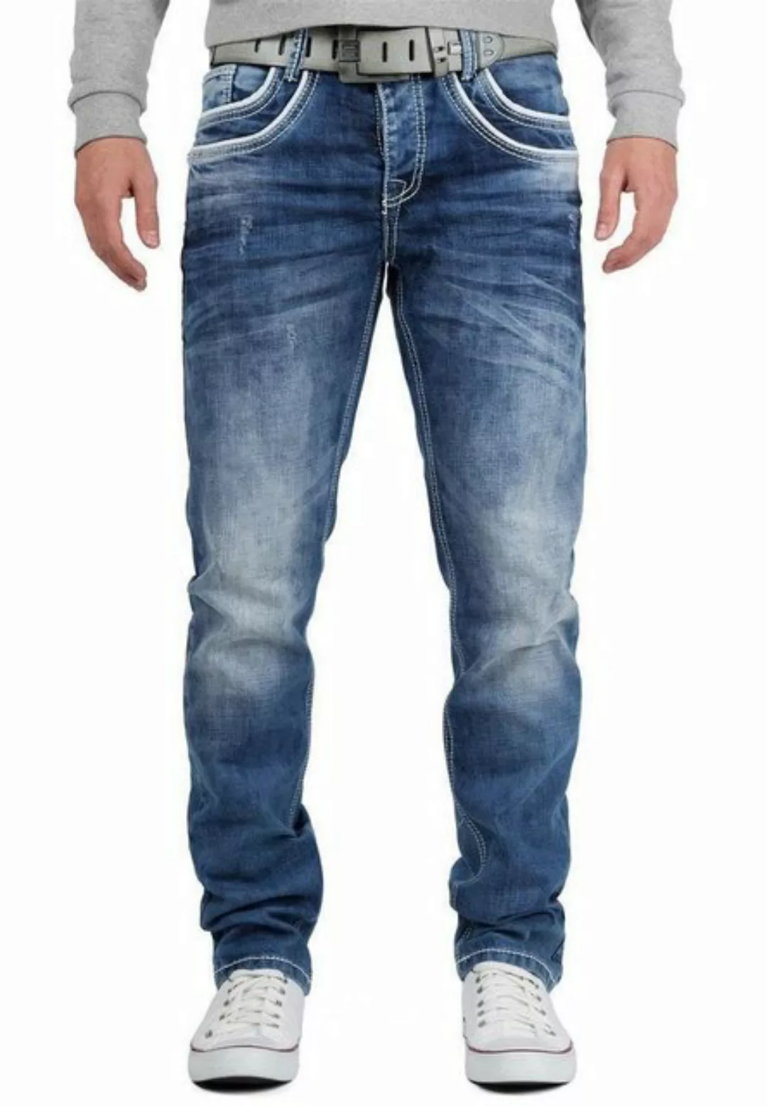 Cipo & Baxx 5-Pocket-Jeans Hose BA-C1127 W29/L32 (1-tlg) mit Destroyed Effe günstig online kaufen