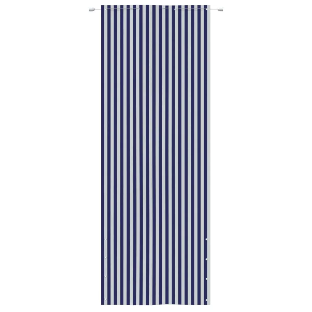 Vidaxl Balkon-sichtschutz Blau Und Weiß 80x240 Cm Oxford-gewebe günstig online kaufen