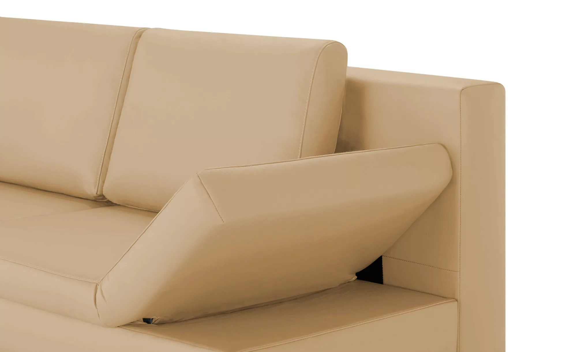 Schlafsofa  Kenny ¦ beige ¦ Maße (cm): B: 204 H: 88 T: 91 Polstermöbel > So günstig online kaufen