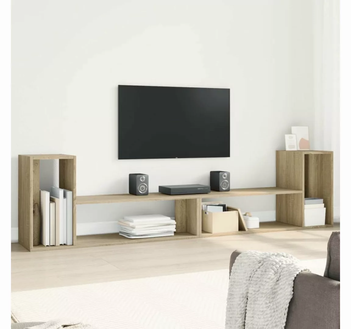 vidaXL TV-Schrank TV-Schränke 2 Stk Sonoma-Eiche 100x30x50 cm Holzwerkstoff günstig online kaufen