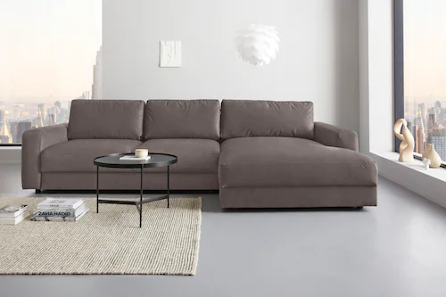 Places of Style Ecksofa "Bloomfield, L-Form", extra tiefe Sitzfläche, wahlw günstig online kaufen