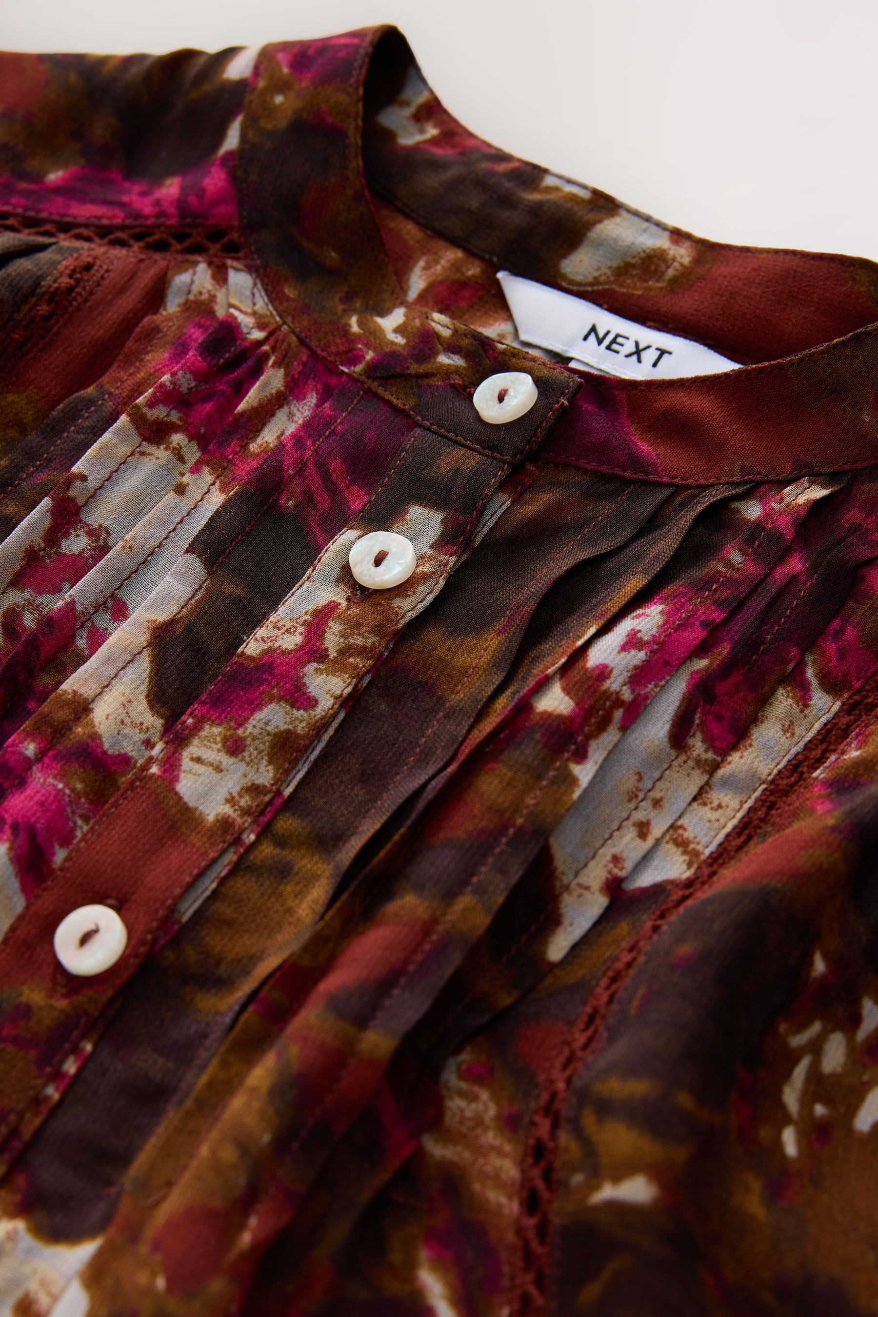 Next Langarmbluse Langärmelige Bluse mit Print, günstig online kaufen