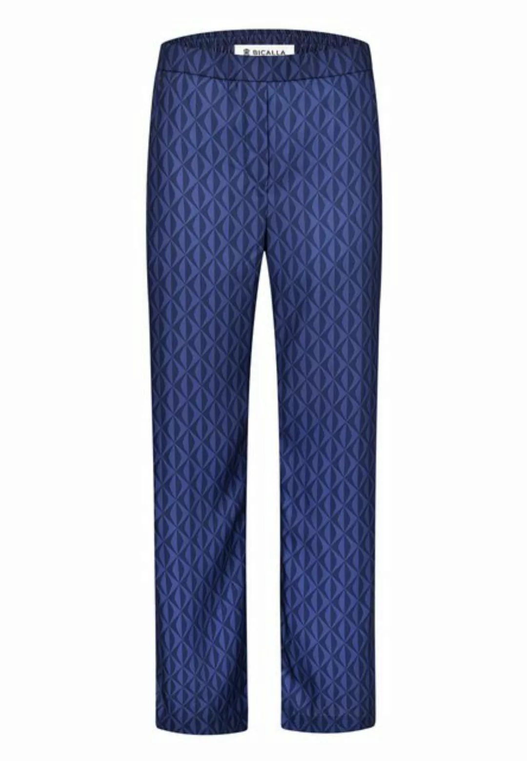 BICALLA Culotte Palazzo-Hose mit Grafik-Print in Dunkelblau (1-tlg) günstig online kaufen