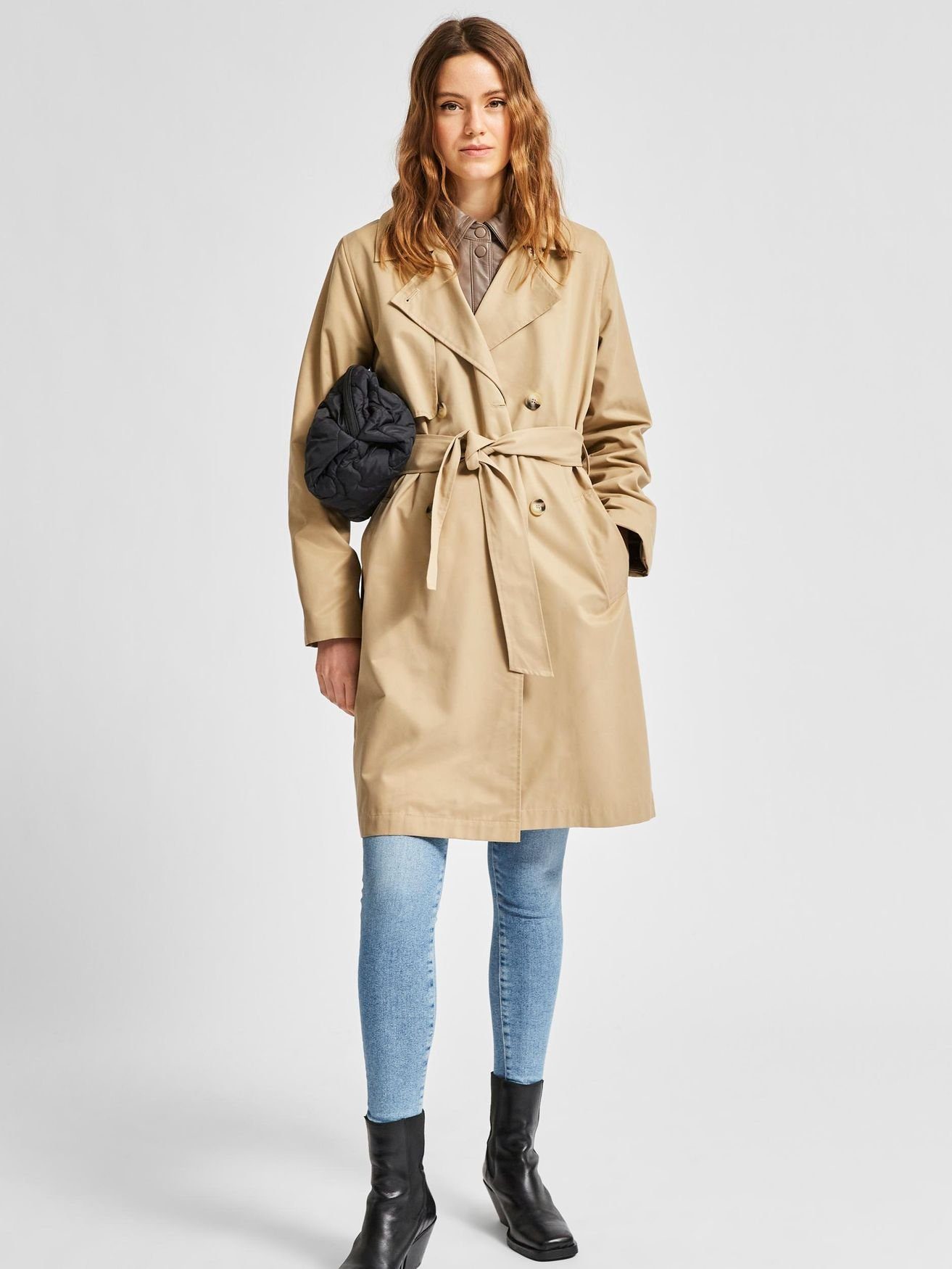 SELECTED FEMME Kurzmantel SLFWEKA TRENCHCOAT B günstig online kaufen