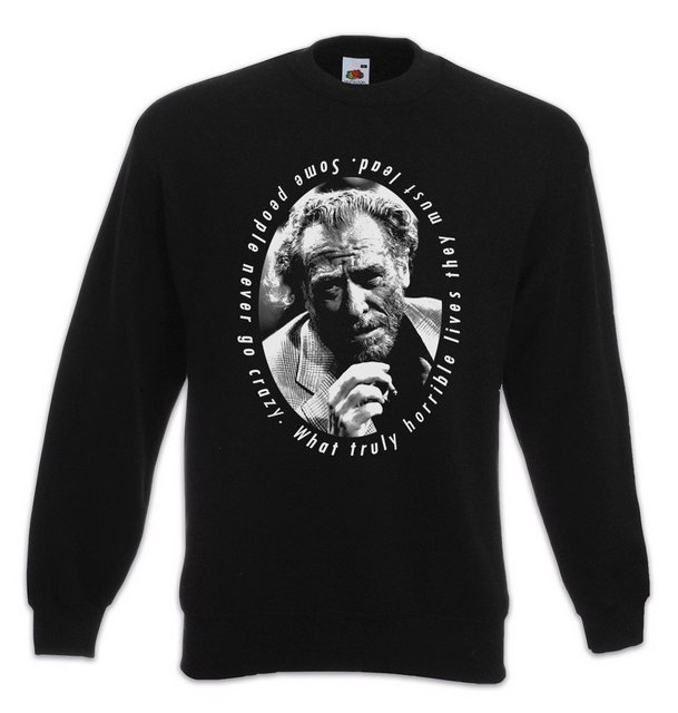 Urban Backwoods Sweatshirt Charles Bukowski Portrait Sweatshirt Quote Zitat günstig online kaufen