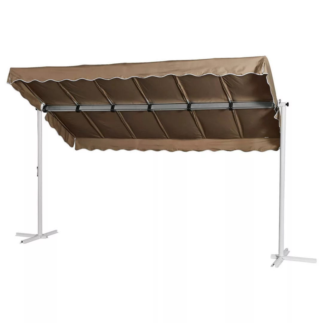 Grasekamp Standmarkise Dubai taupe Aluminium B/H/L: ca. 225x220x375 cm günstig online kaufen