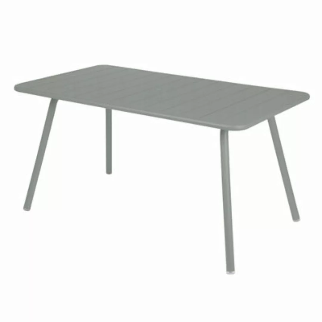 rechteckiger Tisch Luxembourg metall grau / 6 Personen - 143 x 80 cm - Alum günstig online kaufen