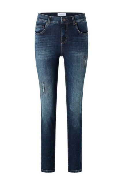 ANGELS 5-Pocket-Jeans Jeans Skinny Destroy Glam mit Ziersteinen günstig online kaufen