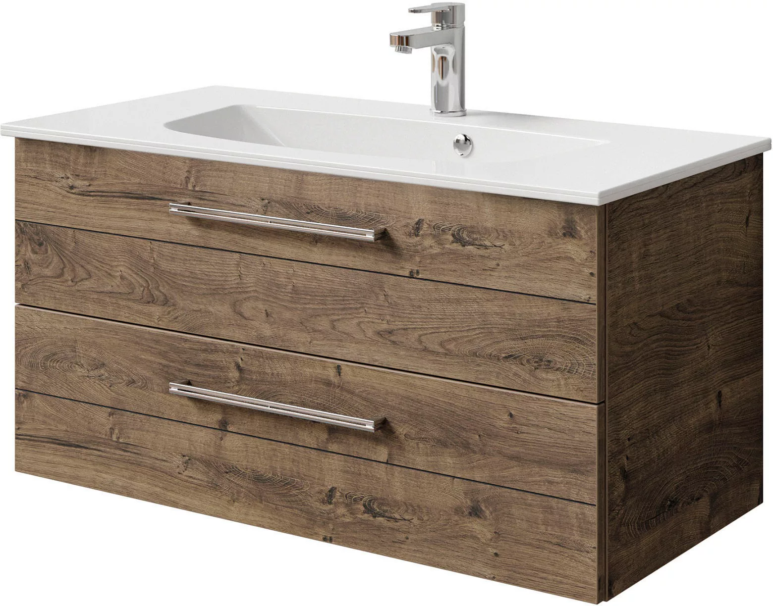 Saphir Waschtisch »Serie 6025 Mineralmarmor-Waschtisch mit Unterschrank, 97 günstig online kaufen