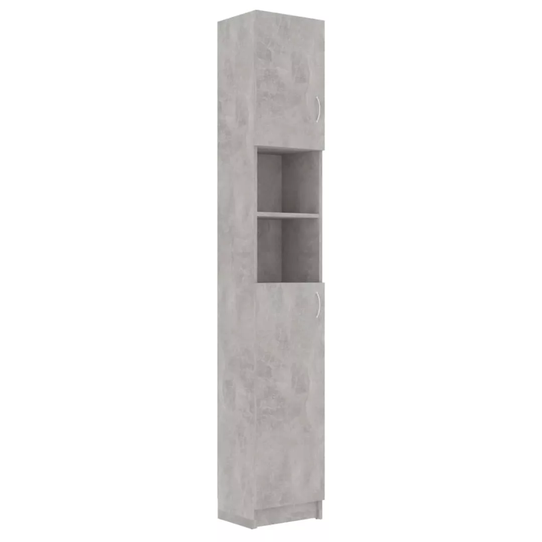 Badezimmerschrank Betongrau 32×25,5×190 Cm Spanplatte günstig online kaufen