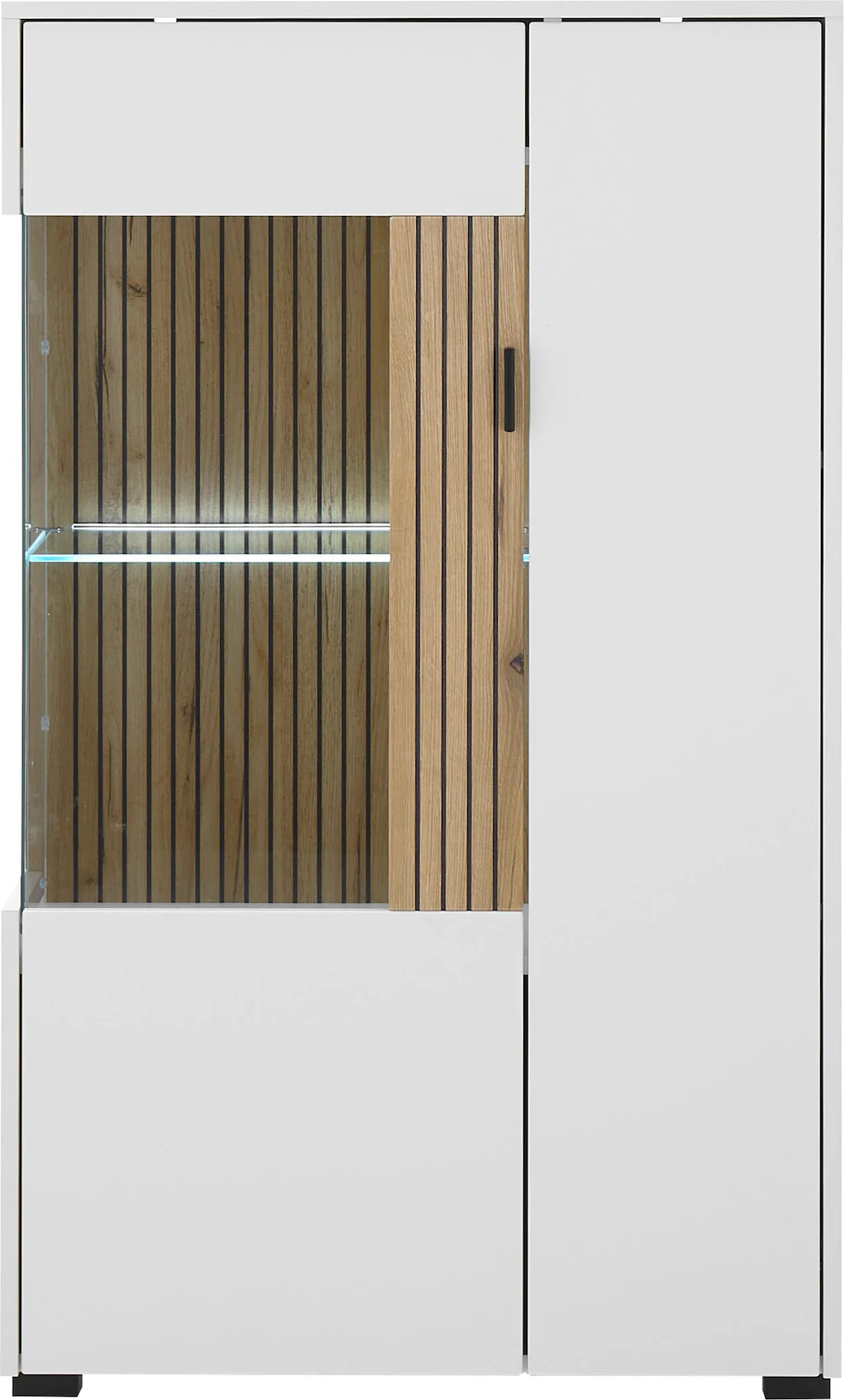 INOSIGN Vitrine "Hudson, Stauraumvitrine", in moderner Trendfarbe, Griffe a günstig online kaufen