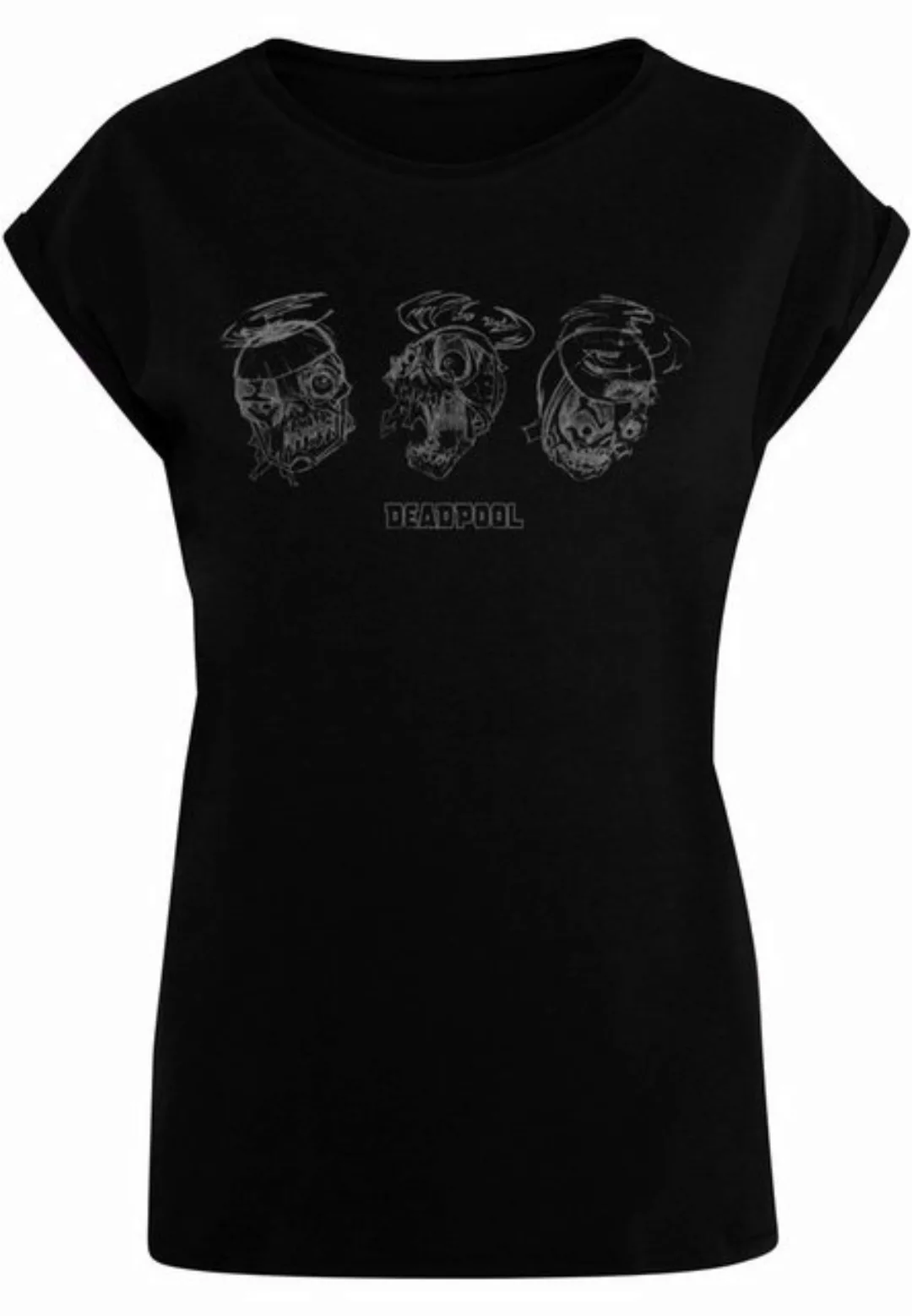 ABSOLUTE CULT T-Shirt ABSOLUTE CULT Damen Ladies Deadpool - Zombie Head Ske günstig online kaufen