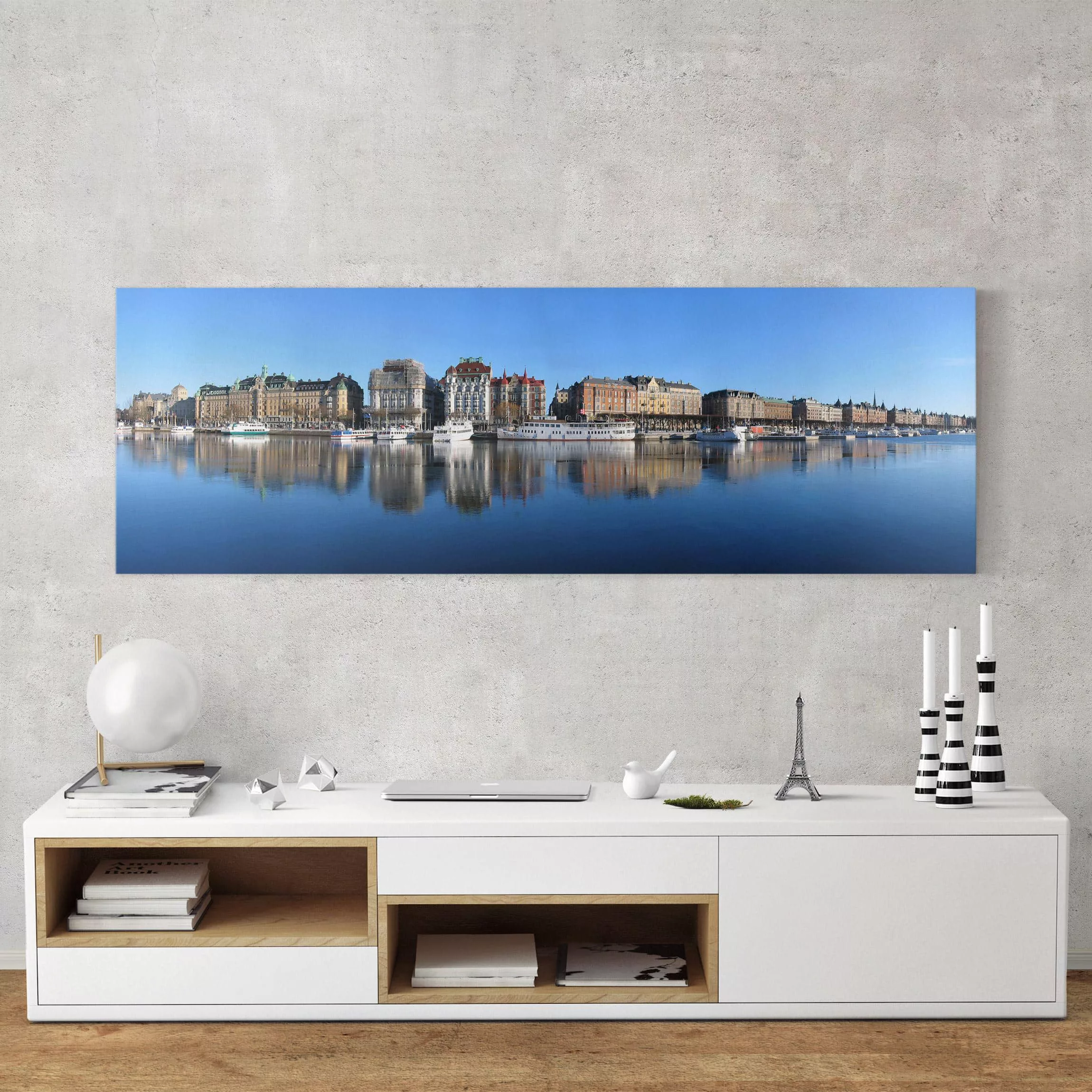 Leinwandbild Architektur & Skyline - Panorama Stockholm günstig online kaufen