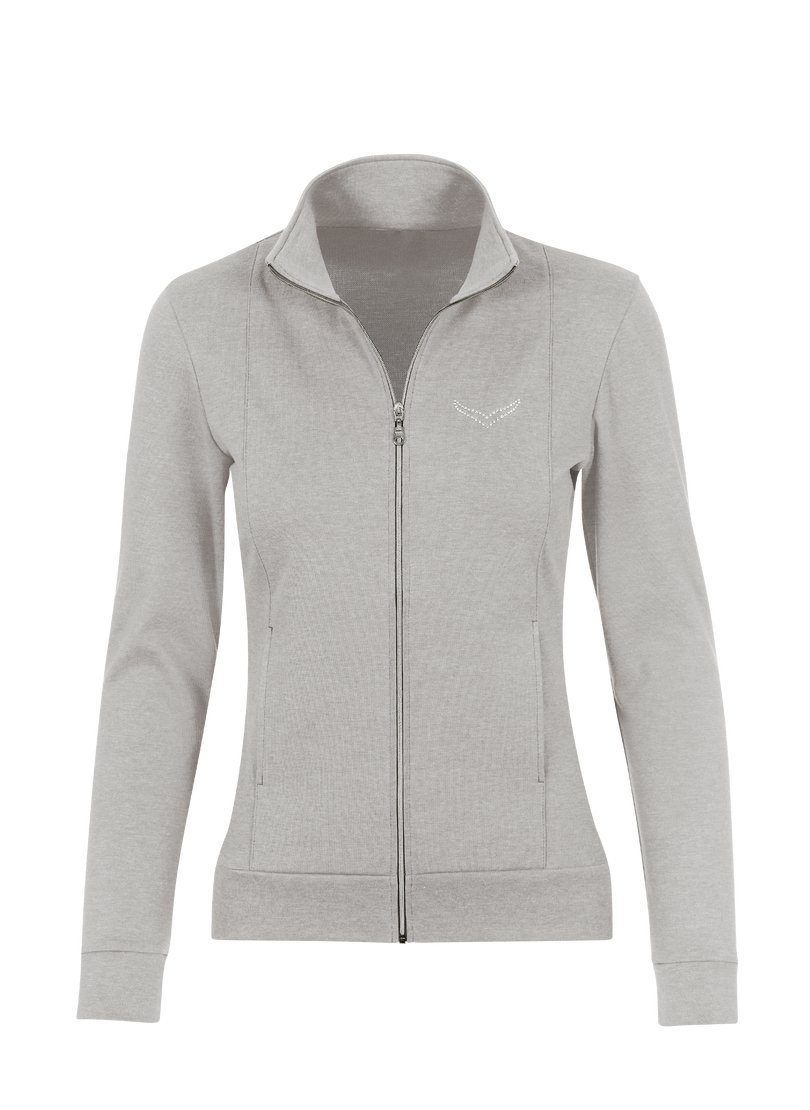 Trigema Sweatjacke TRIGEMA Jacke veredelt mit günstig online kaufen