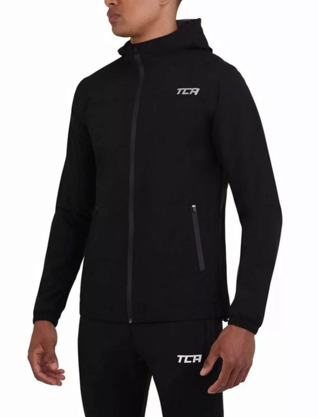 TCA Trainingspullover TCA Wasserdichte Herren Regenjacke - Schwarz, M (1-tl günstig online kaufen