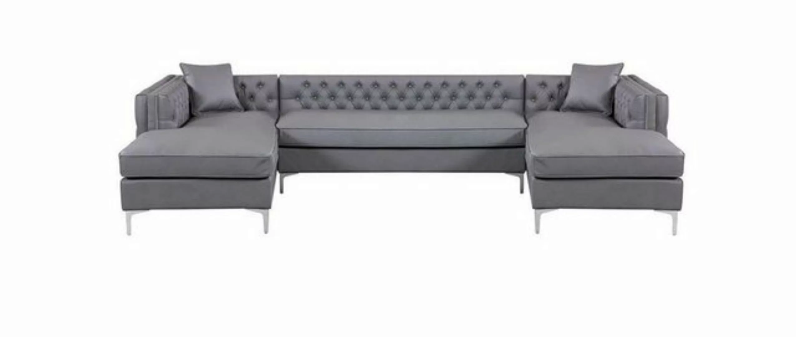 JVmoebel Ecksofa, Ecksofa Beige Wohnlandschaft Couch Eckgarnitur Polster Ch günstig online kaufen