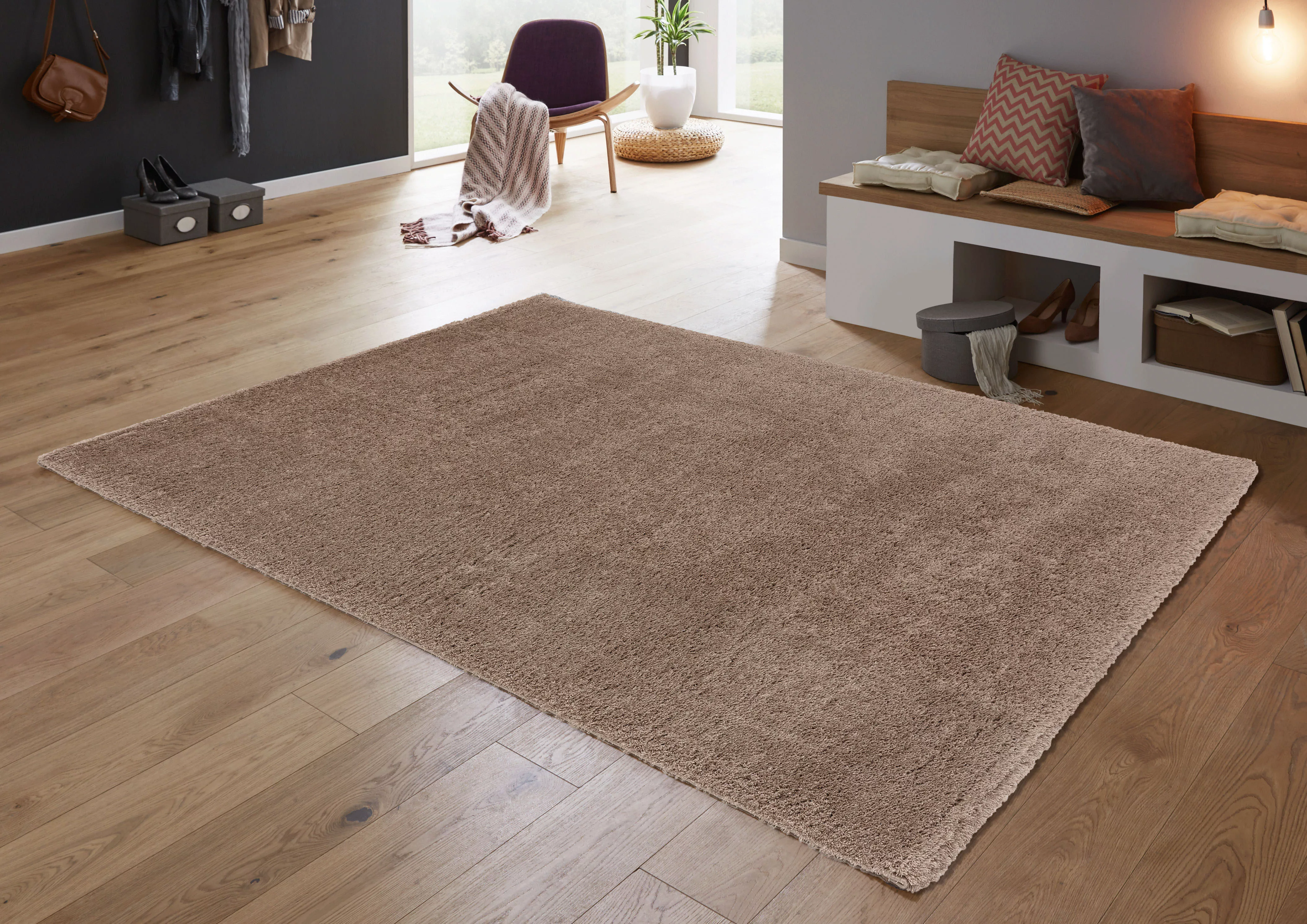 ASTRA Hochflor-Teppich »New Livorno«, rechteckig, Kurzflor, Wohnzimmer günstig online kaufen