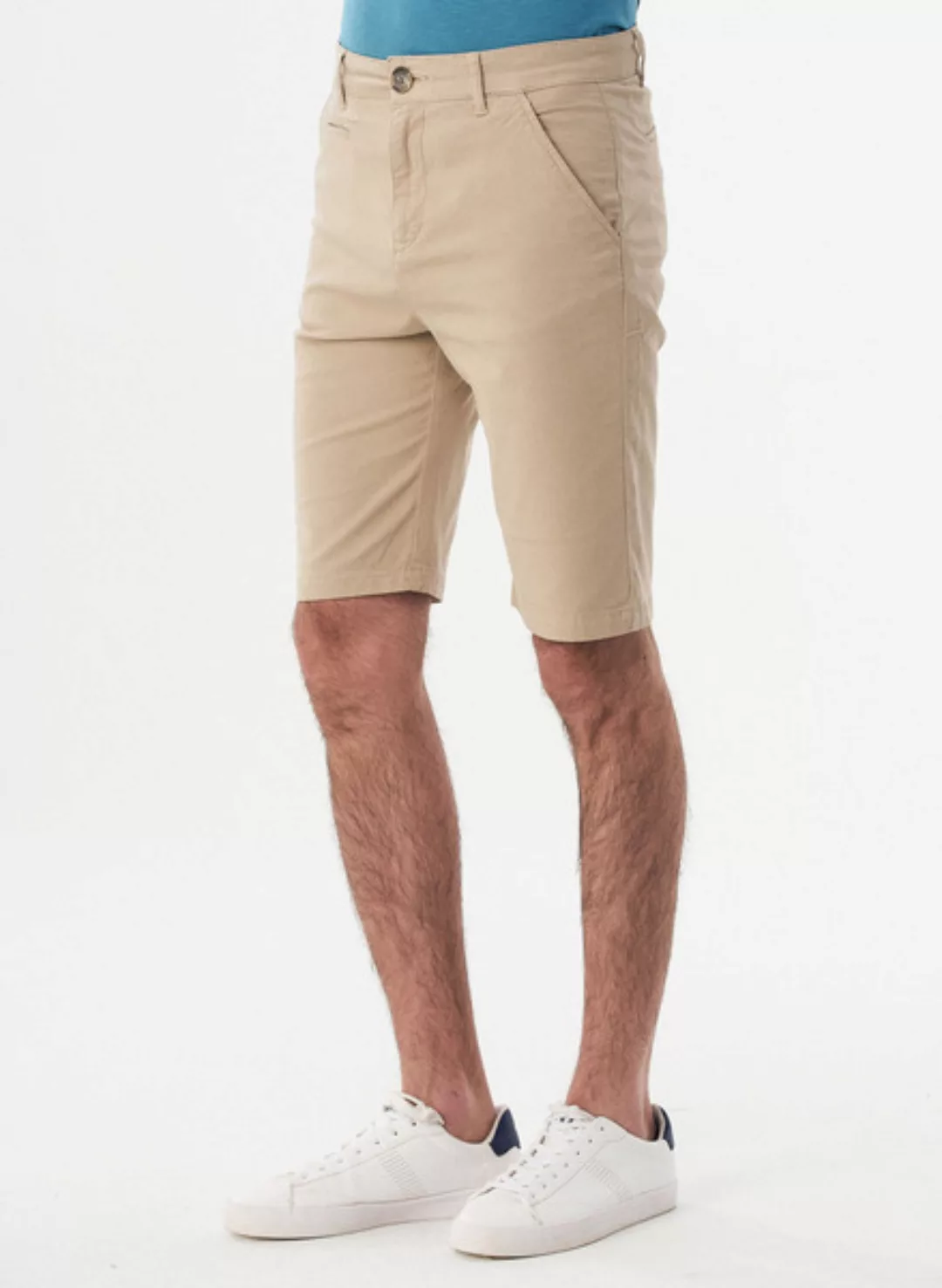 Slim Chino-shorts Aus Bio-baumwolle günstig online kaufen