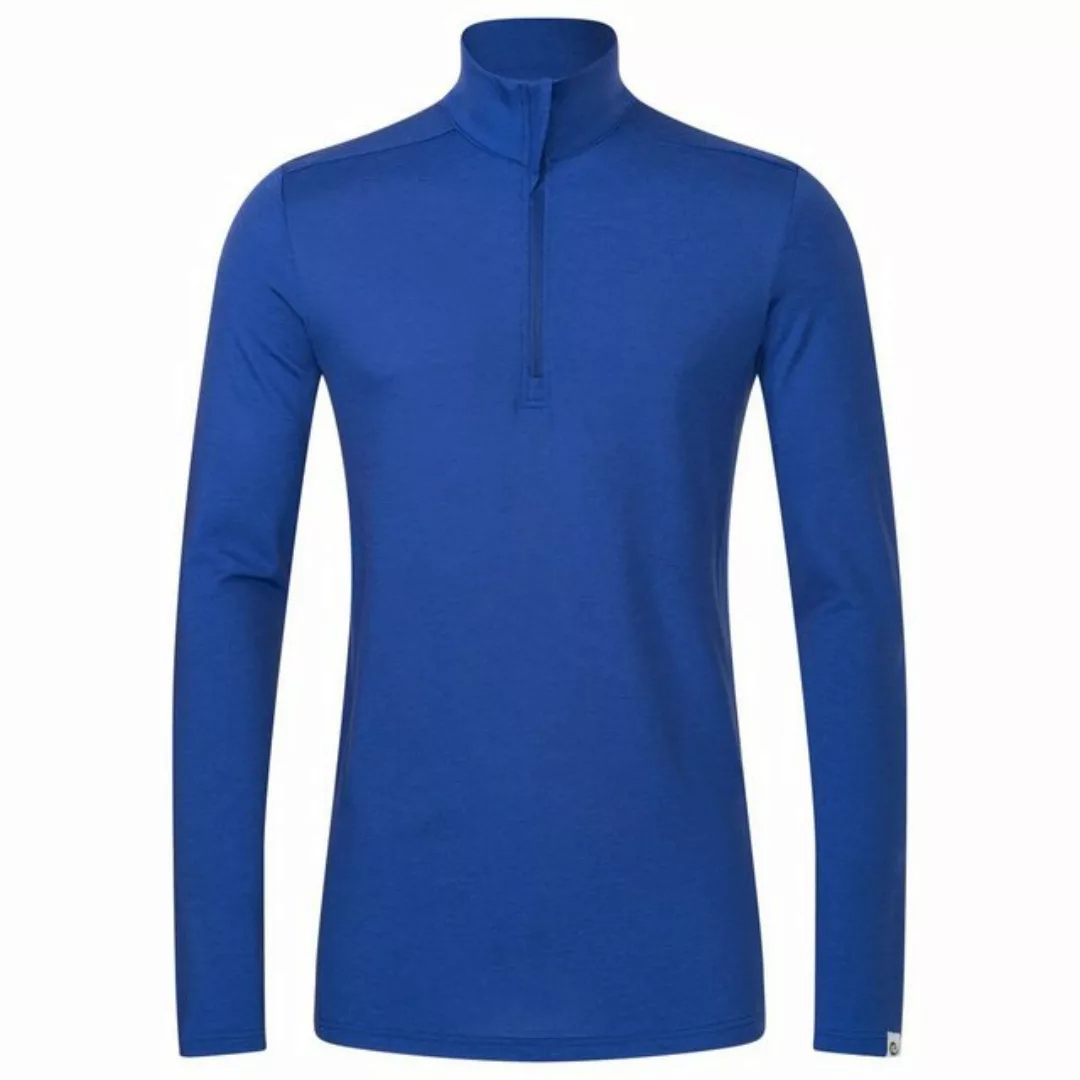 Kaipara - Merino Sportswear Langarmshirt Merino Zip-Neck Herren Slimfit 200 günstig online kaufen