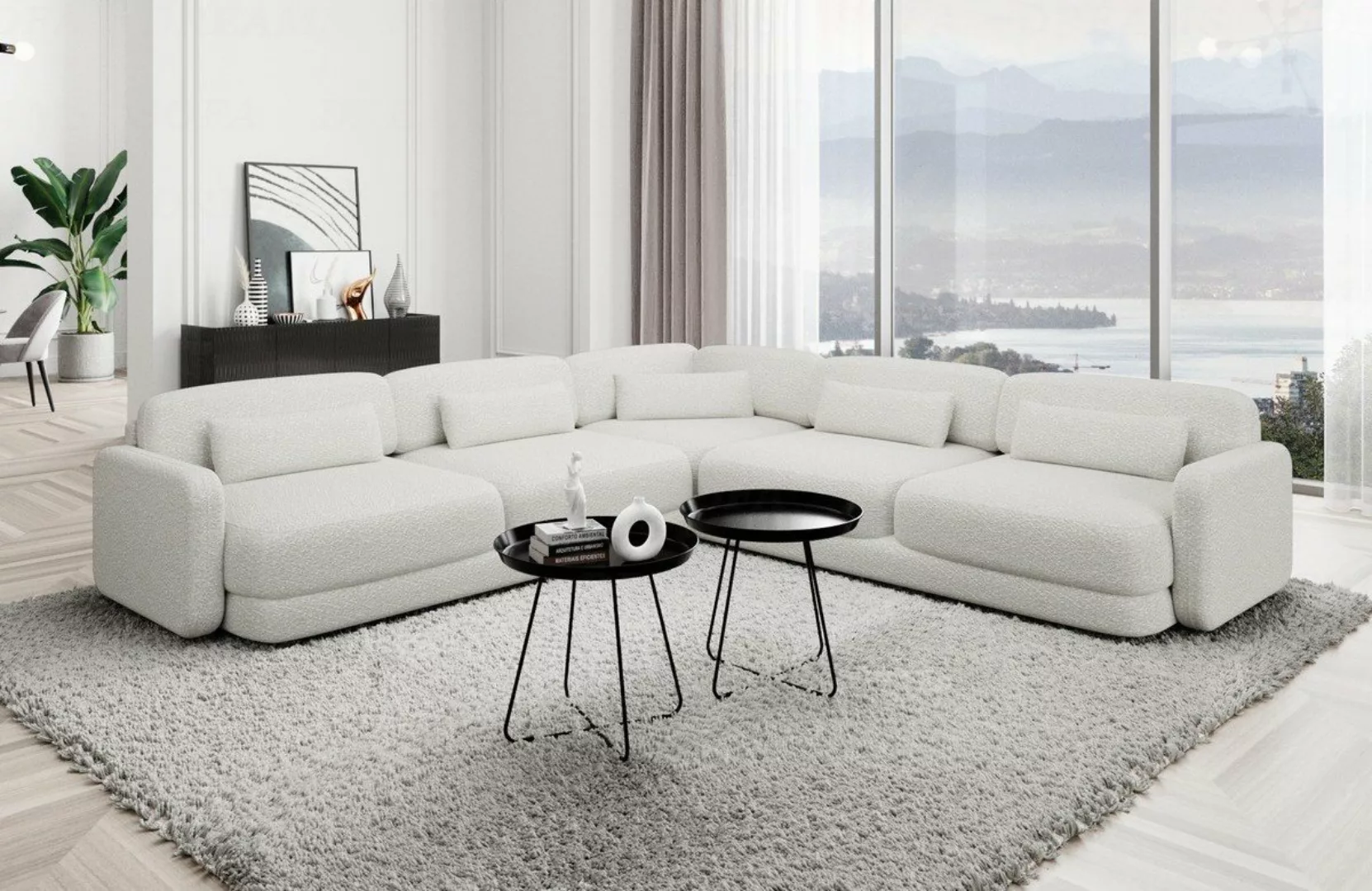 Sofa Dreams Ecksofa Polster Ecksofa Stoff Modern Eck Couch Eckcouch Valenci günstig online kaufen
