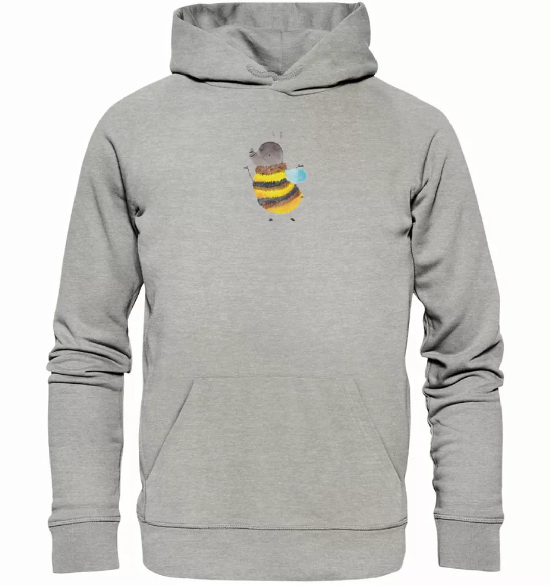 Mr. & Mrs. Panda Hoodie Größe M Hummel flauschig - Heather Grey - Geschenk, günstig online kaufen