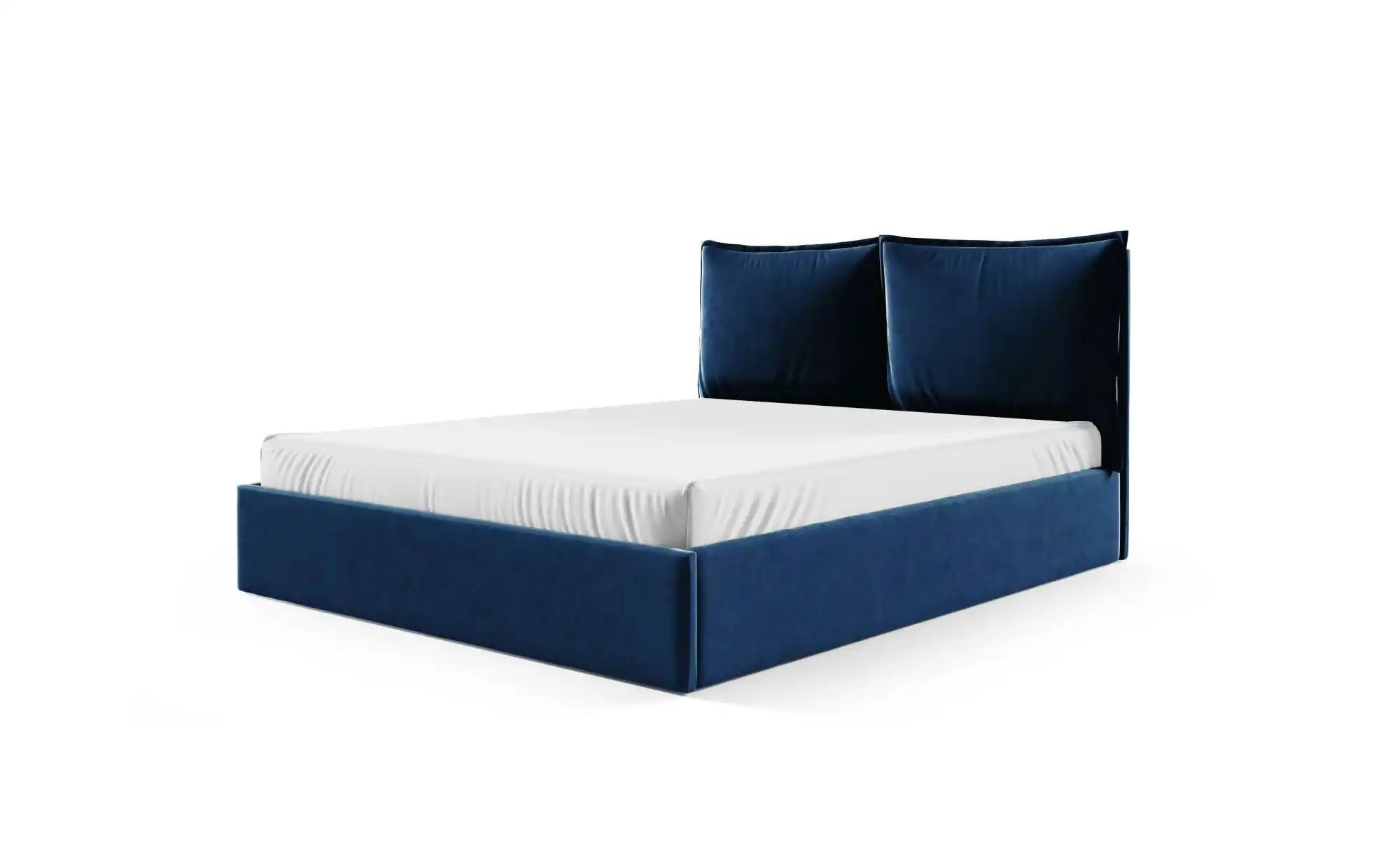 Polsterbett mit Bettkasten Glam ¦ blau ¦ Maße (cm): B: 129 H: 100 Betten > günstig online kaufen